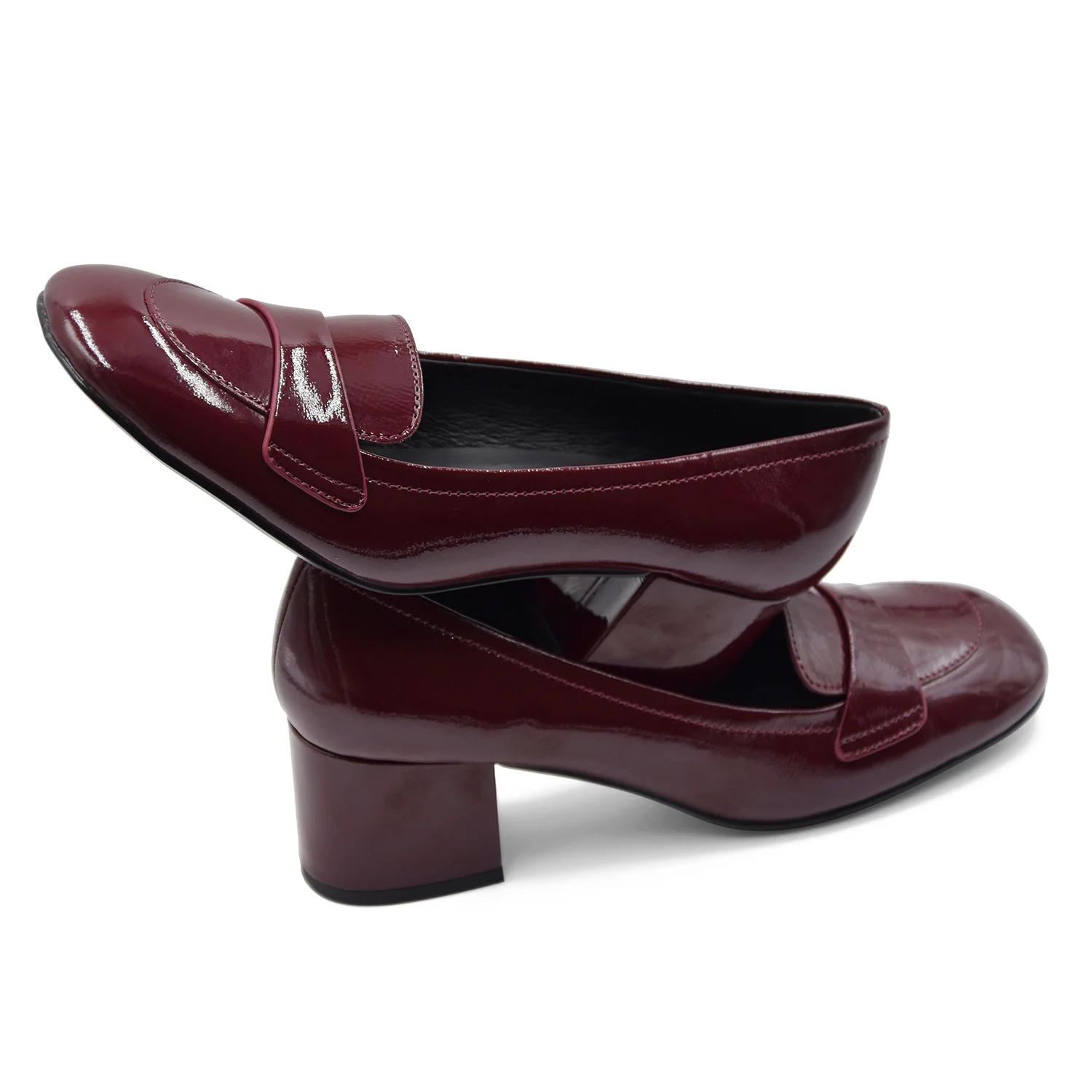 Bibi Lou Mocassini 700Z21VK Con Tacco Donna Pelle Bordeaux - Image 5