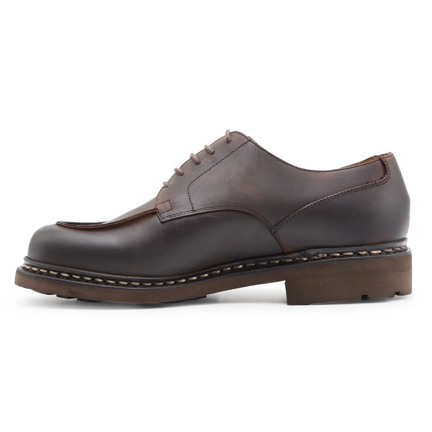 Stringata Derby Paraboot Uomo Marrone Modello Golf Chambord Tex - Image 6