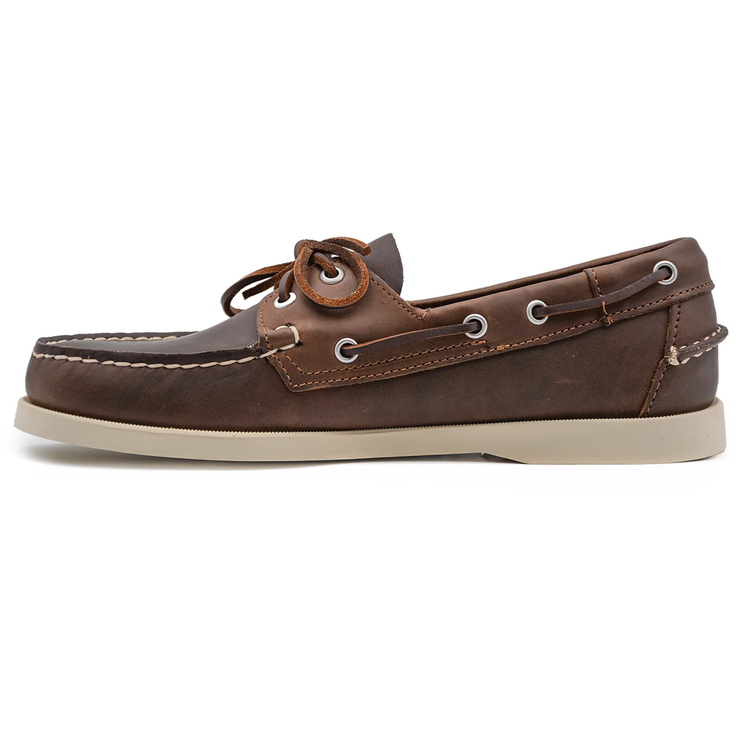 Scarpe Da Barca Uomo Sebago Docksides Portland Nautico Marrone - Image 4