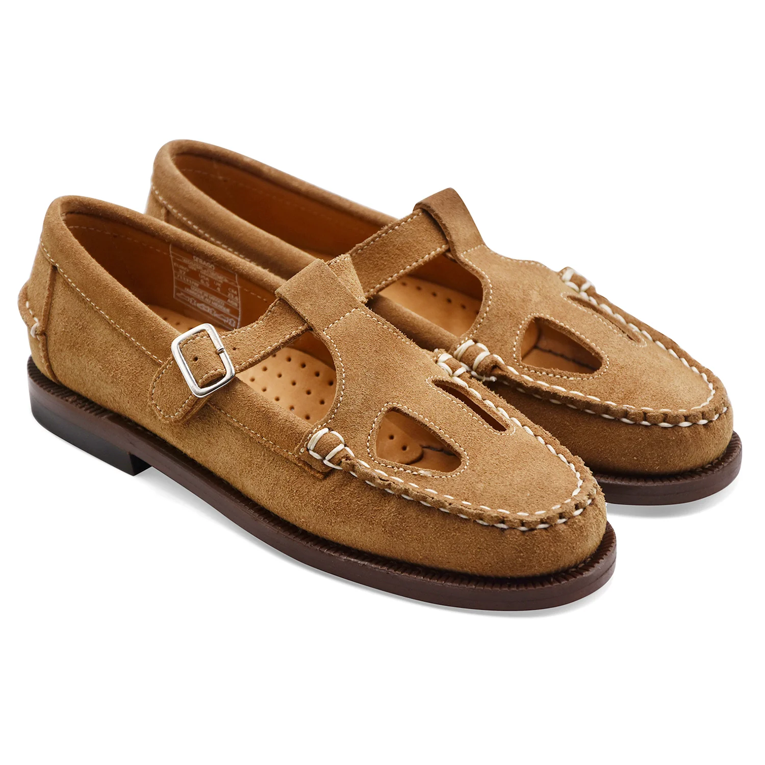 Sandali Sebago Donna ANGELINA FLESHOUT In Camoscio Beige Camel - Image 2