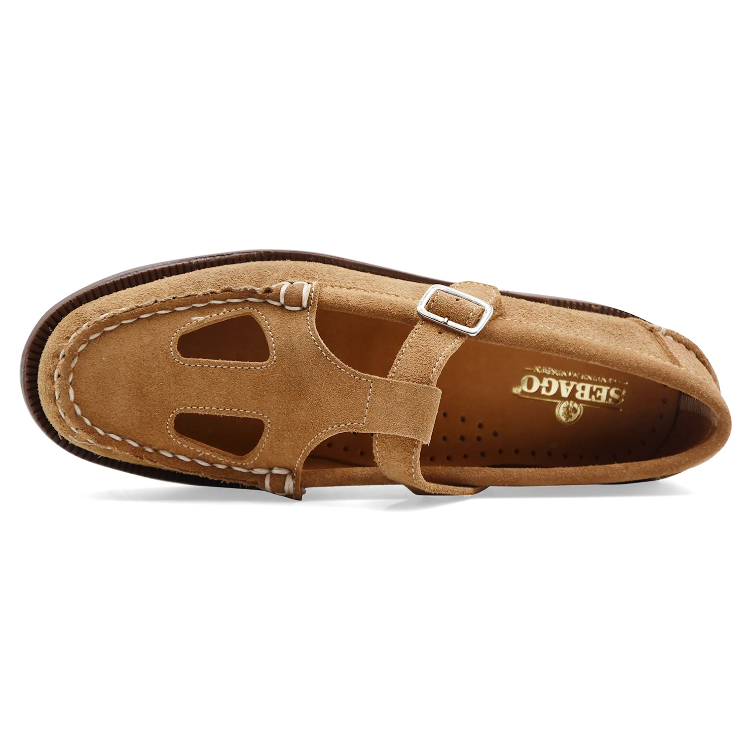 Sandali Sebago Donna ANGELINA FLESHOUT In Camoscio Beige Camel - Image 4