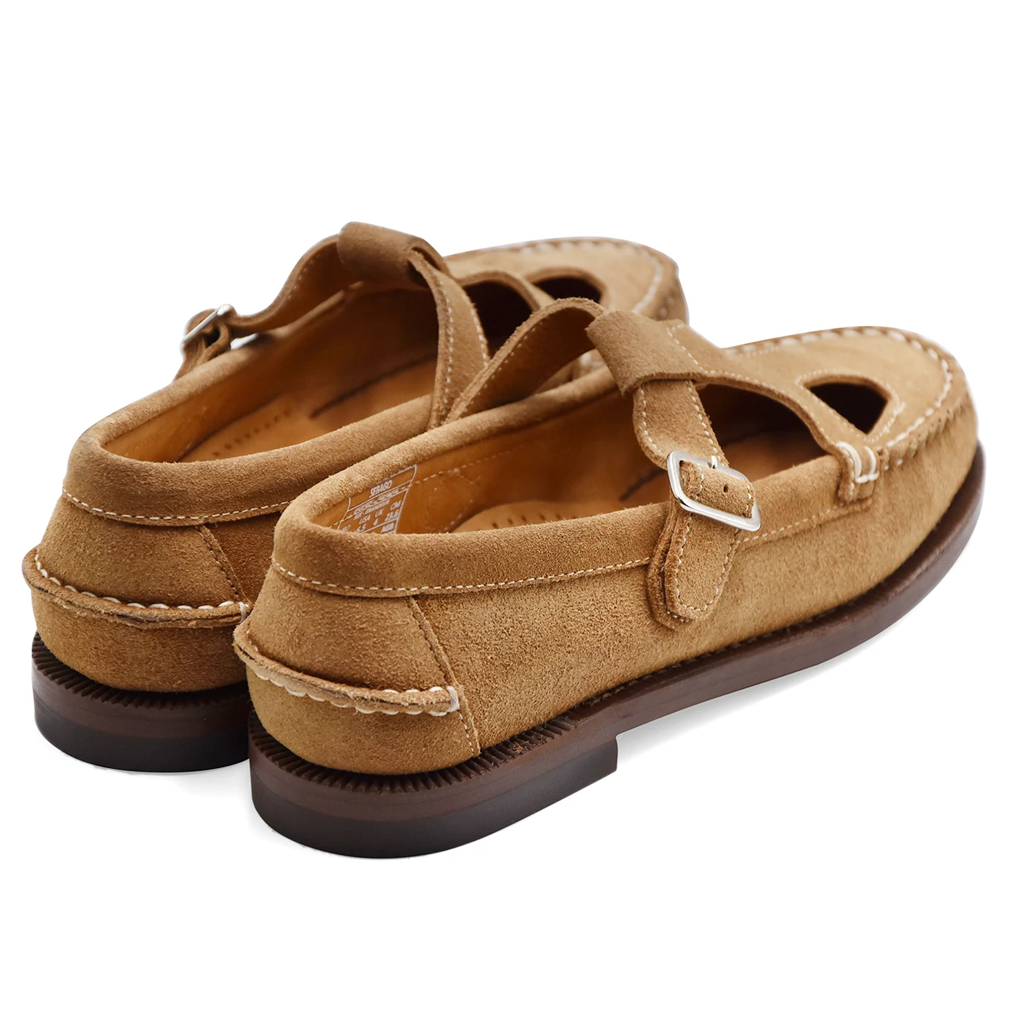 Sandali Sebago Donna ANGELINA FLESHOUT In Camoscio Beige Camel - Image 5