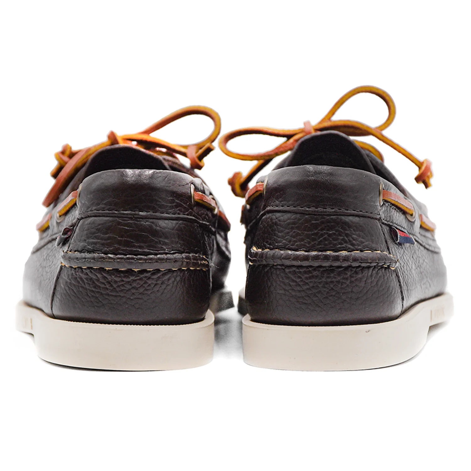 Sebago Stringata Portland Martellato Marrone Uomo Lacci In Pelle - Image 5