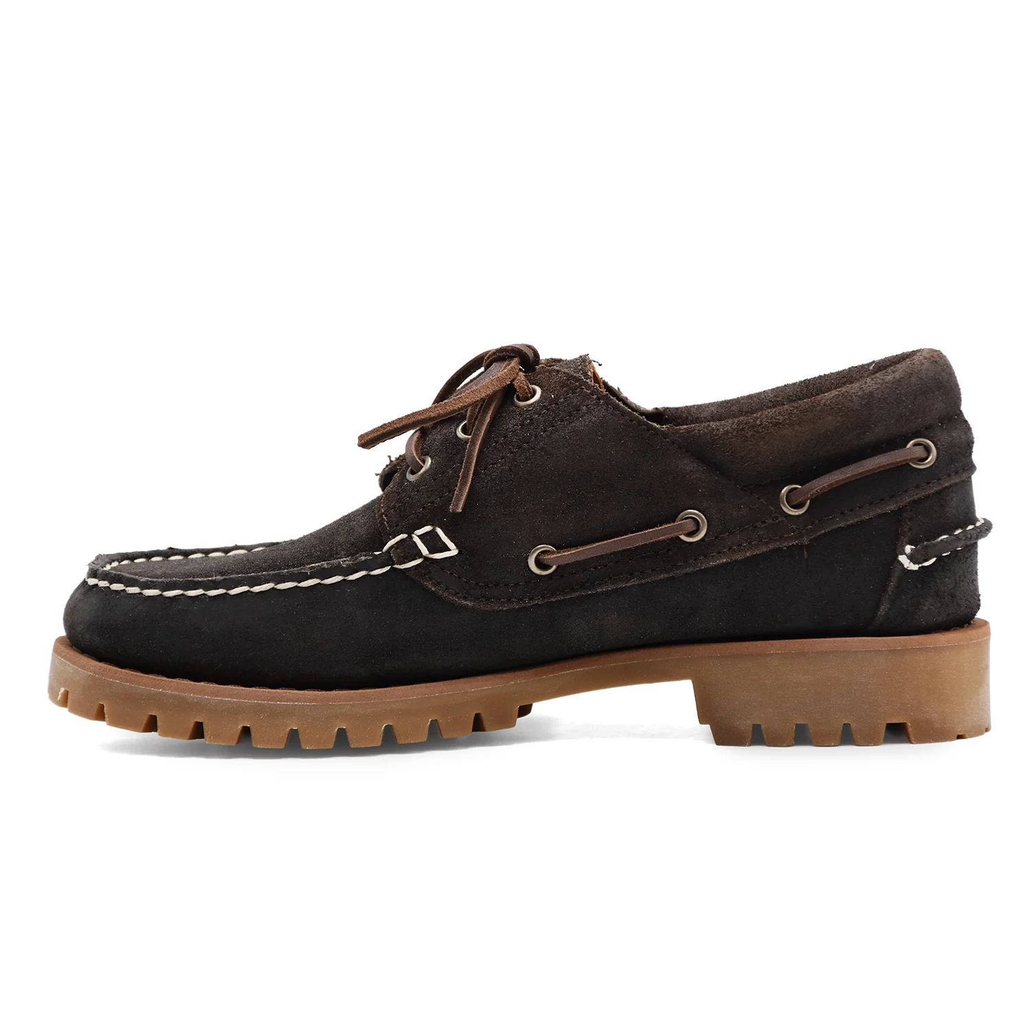 Mocassini Uomo Sebago Acadia Suede Marrone Scuro Stile Iconico - Image 3