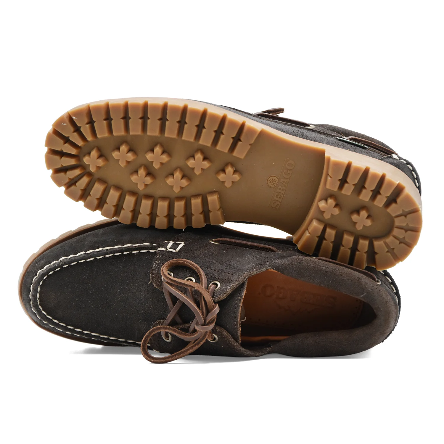 Mocassini Uomo Sebago Acadia Suede Marrone Scuro Stile Iconico - Image 4