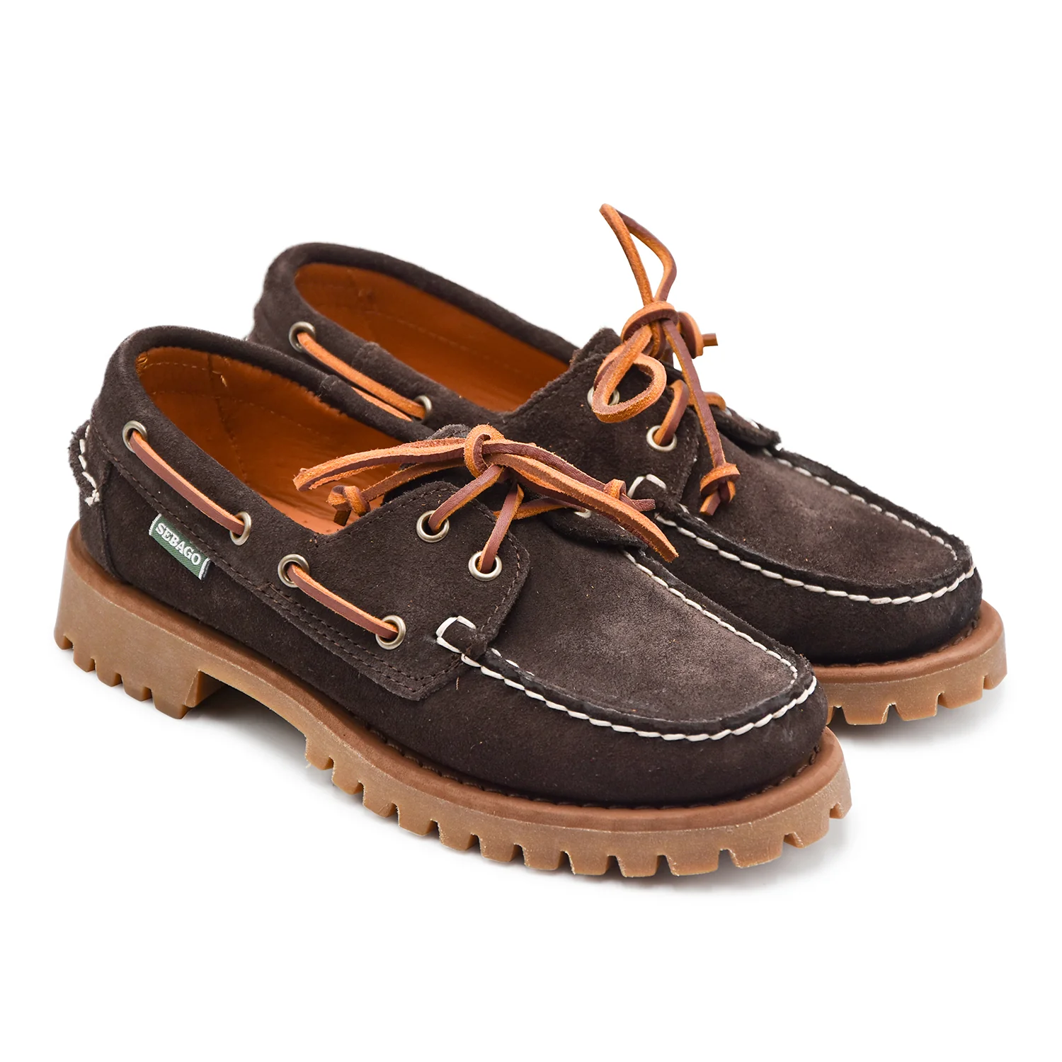 Allacciate Sebago Donna Pelle Scamosciata Marrone Ranger Suede - Image 2