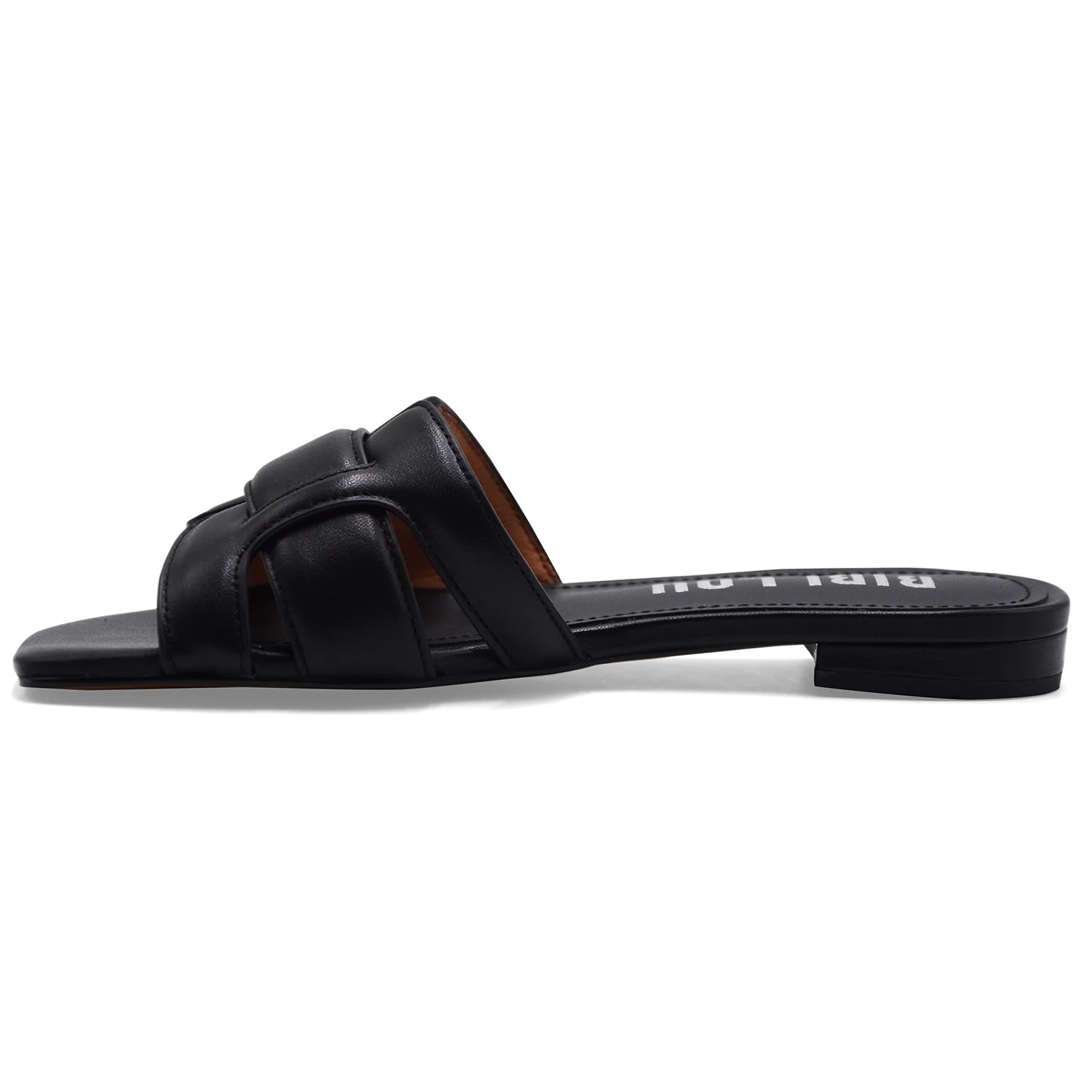 Sandali Bibi Lou Donna Holly Flat Nero Interamente Morbida Pelle - Image 4