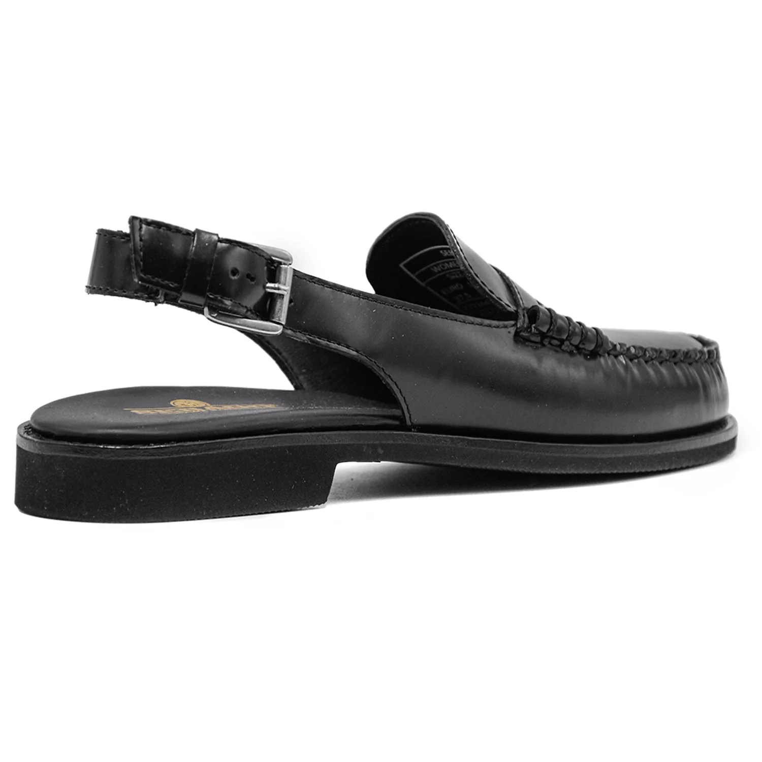 Sebago Donna Sandali Polaris Nero Lucido Con Cinturino Regolabile - Image 4