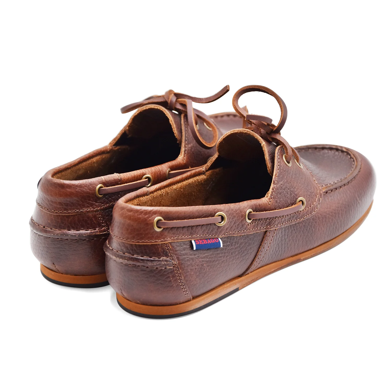 Allacciata Sebago Donna Ispirazione Nautica Owen Tumbled Marrone - Image 5