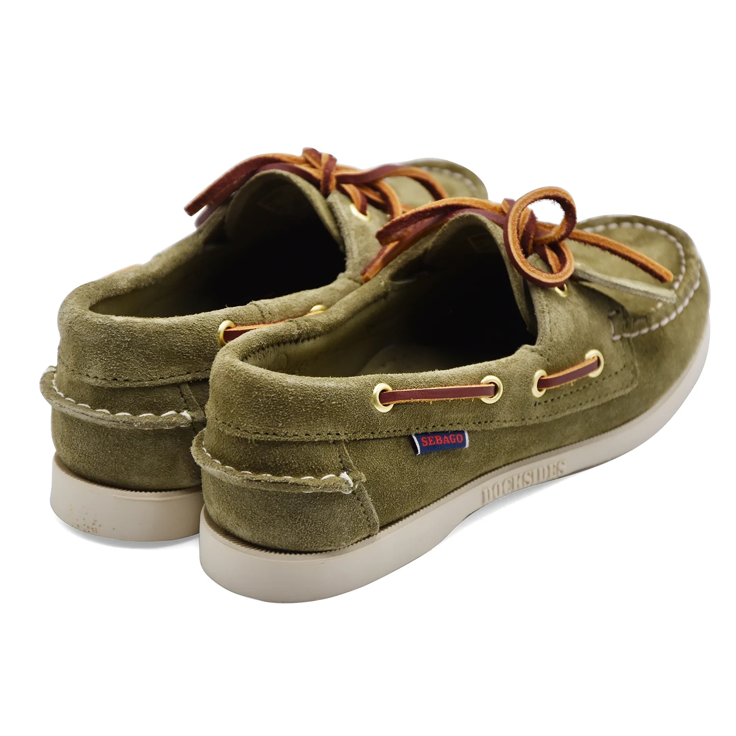 Scarpe Da Barca Donna Sebago PORTLAND ARTISAN In Camoscio Verde - Image 5