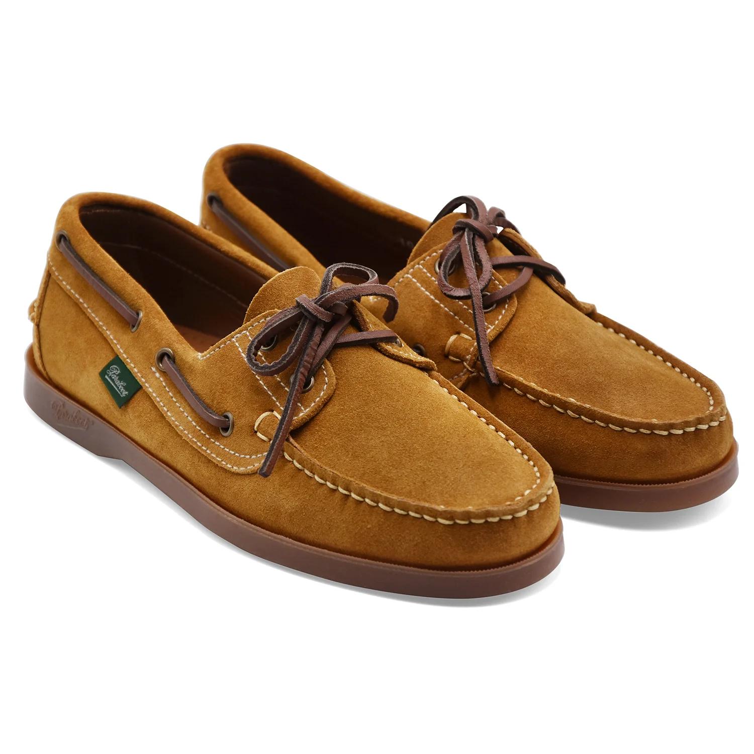 Paraboot Scarpe Da Barca Uomo Barth/Marine In Camoscio Miele - Image 2
