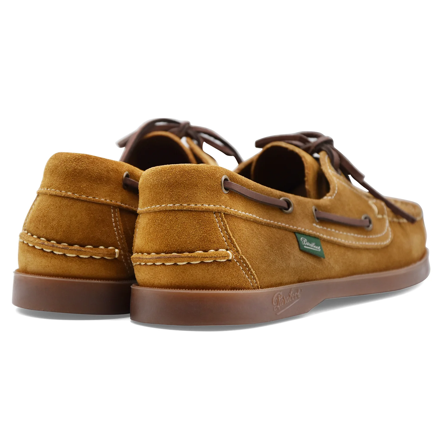 Paraboot Scarpe Da Barca Uomo Barth/Marine In Camoscio Miele - Image 4