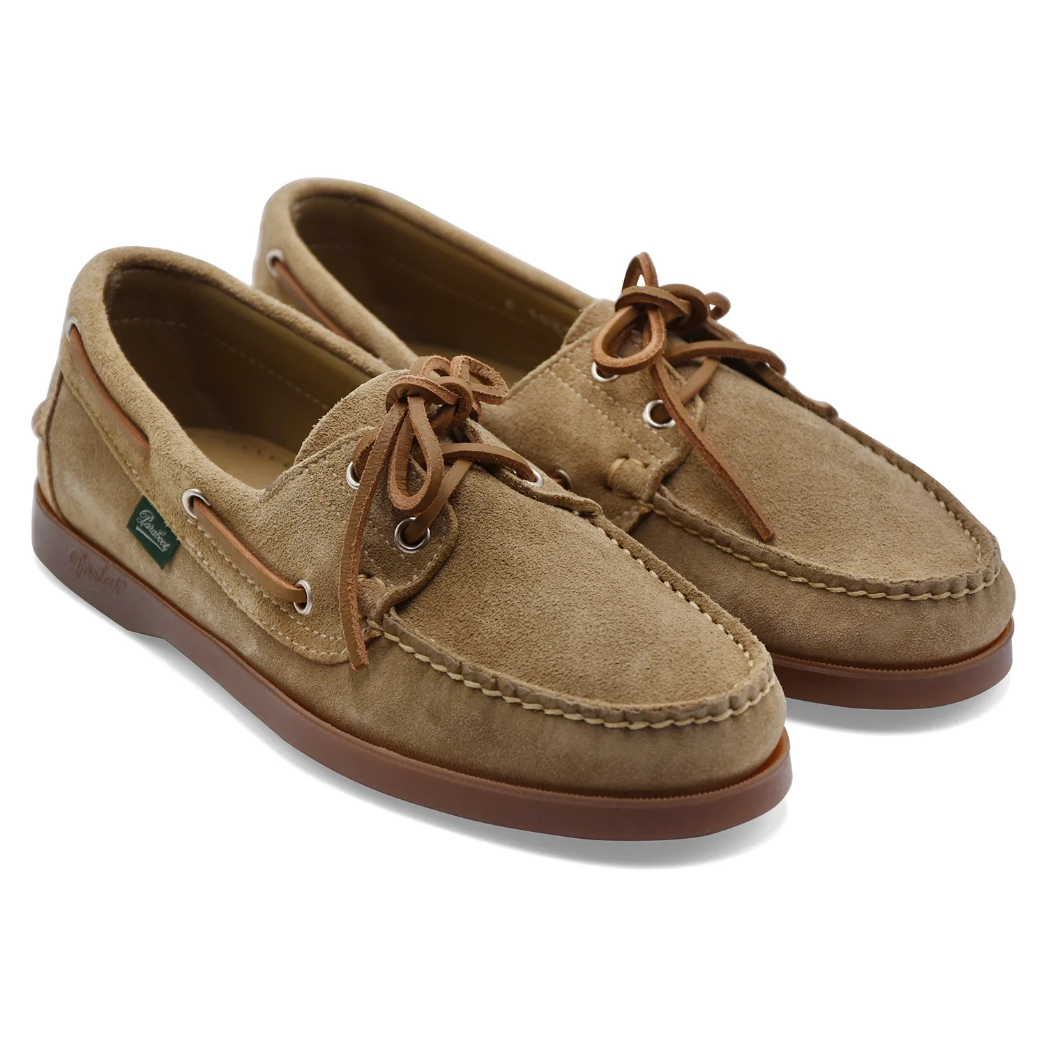 Scarpe Da Barca Paraboot Barth Marine Da Uomo Camoscio Sabbia - Image 2