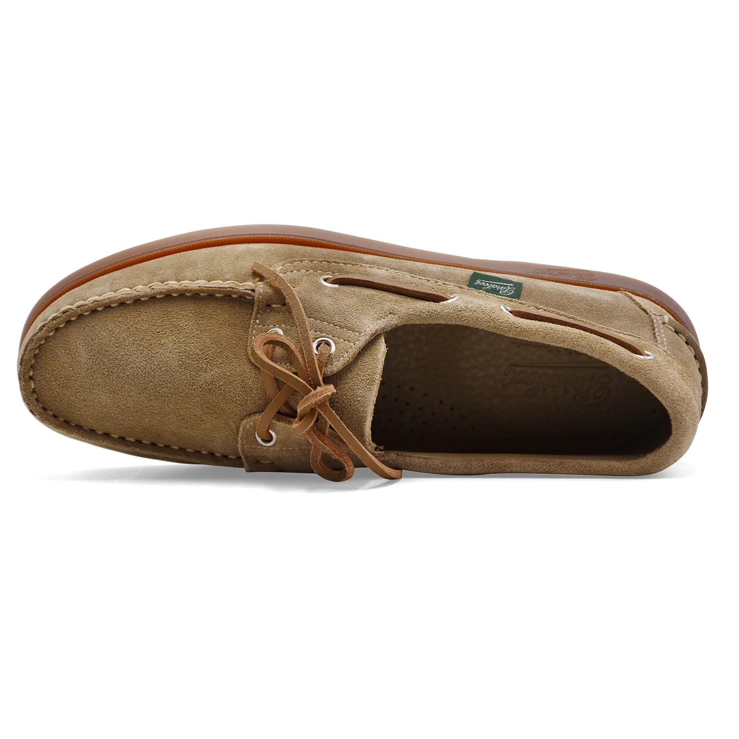 Scarpe Da Barca Paraboot Barth Marine Da Uomo Camoscio Sabbia - Image 4