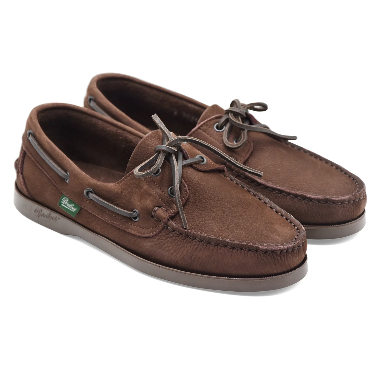 Scarpe Da Barca Uomo Paraboot Barth/Marine Pelle Nubuck Marrone - Image 2