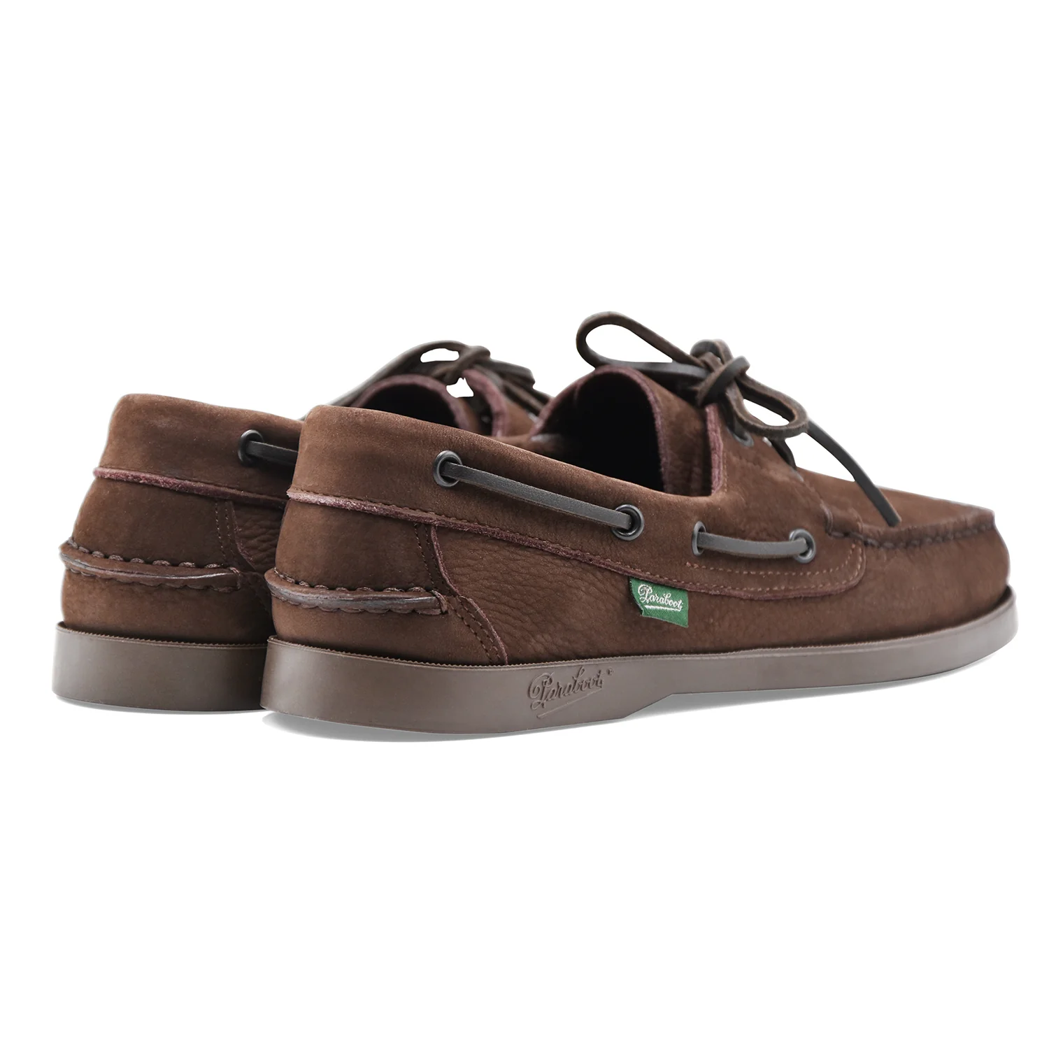 Scarpe Da Barca Uomo Paraboot Barth/Marine Pelle Nubuck Marrone - Image 4