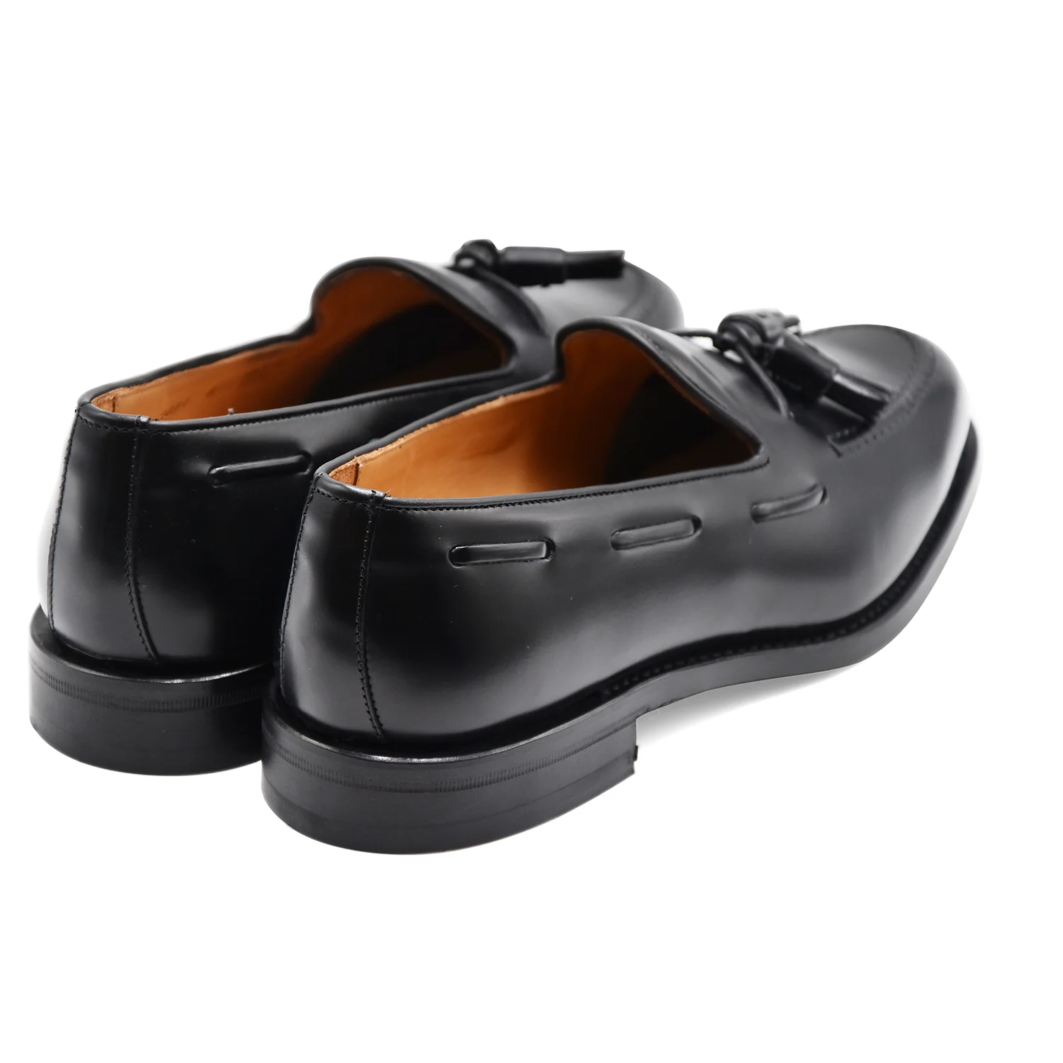 Mocassini Uomo Berwick 1707 In Pelle Nero Nappine Made In Spain - Image 5