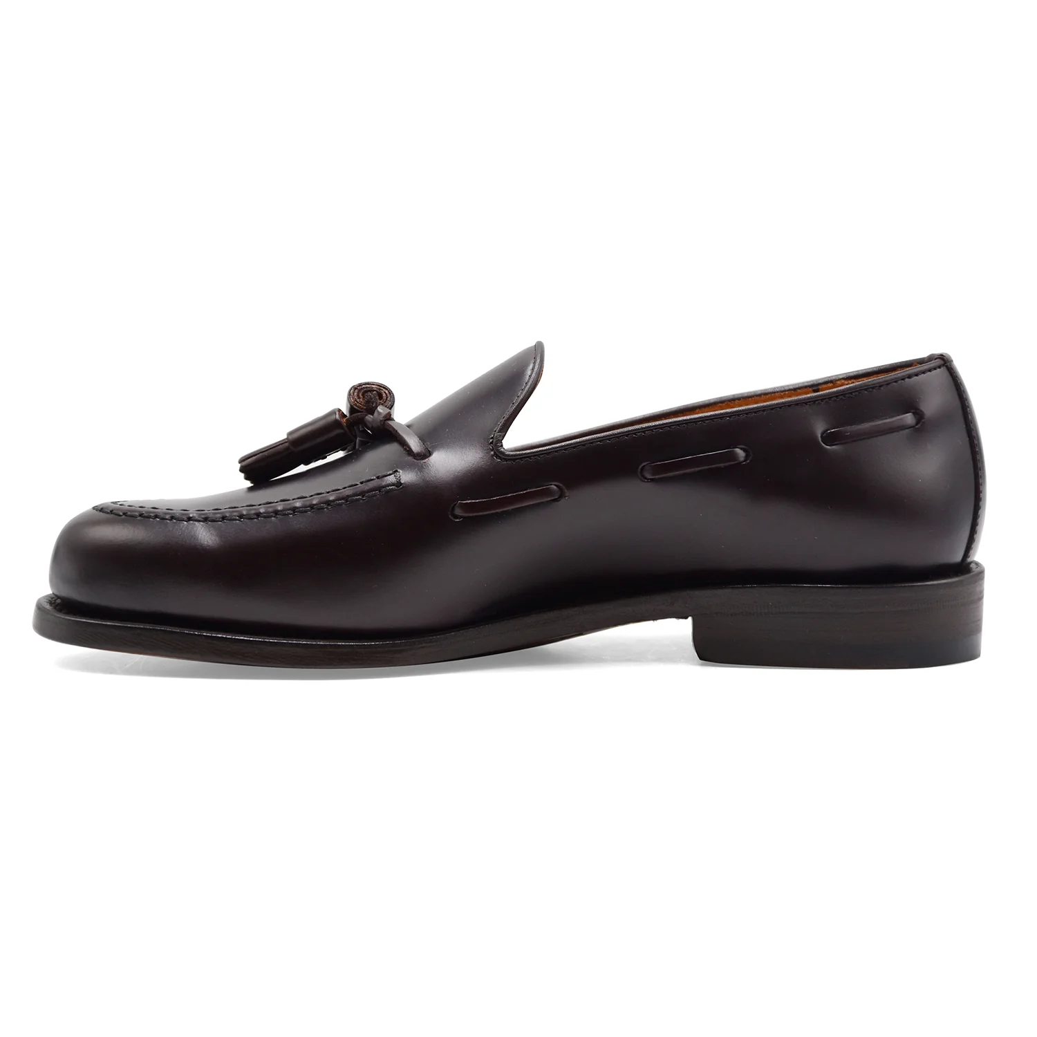 Mocassini Uomo Berwick 1707 Nappine Bordeaux Cuciture A Vista - Image 4
