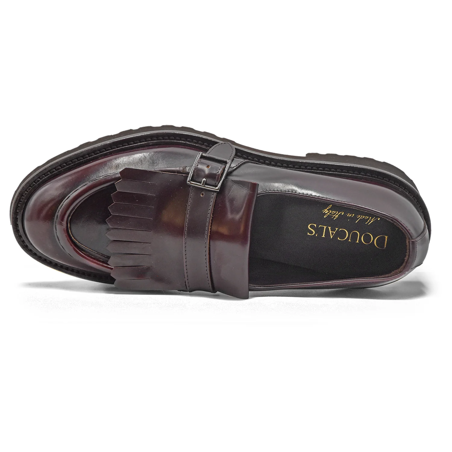 Doucal’s Monkstrap Scarpe Con Fibbia Burgundy Donna Made In Italy - Image 4