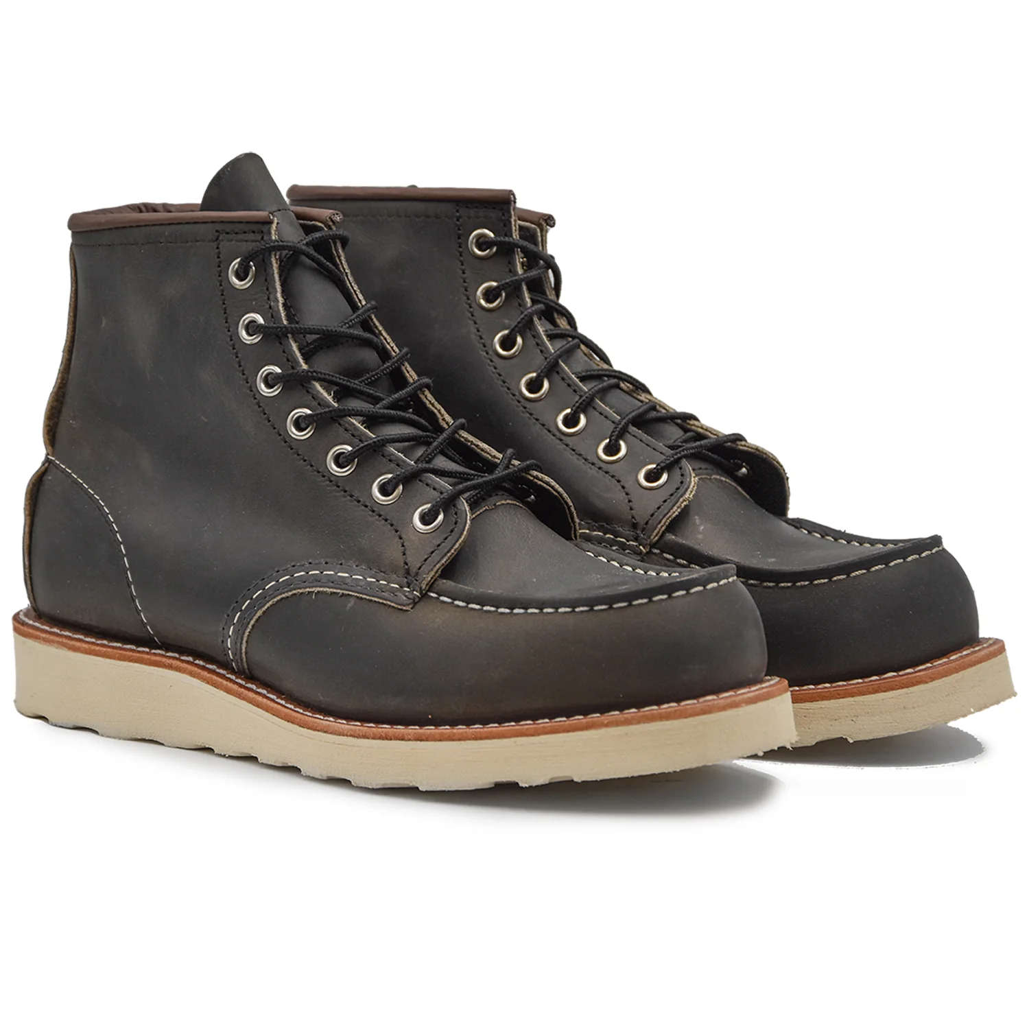 Red Wing Polacchini Grigio Uomo Con Suola Cushion Crepe Wedge - Image 2
