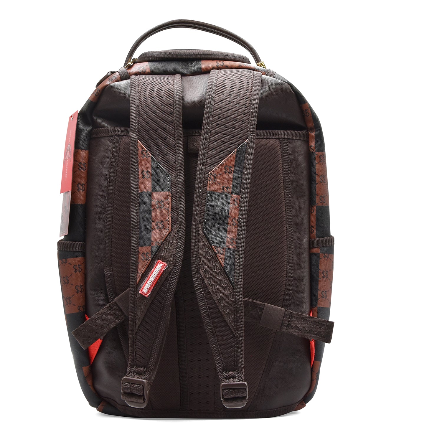 Zaino Sprayground Enlarged Checks Paris Marrone Design Iconico - Image 3