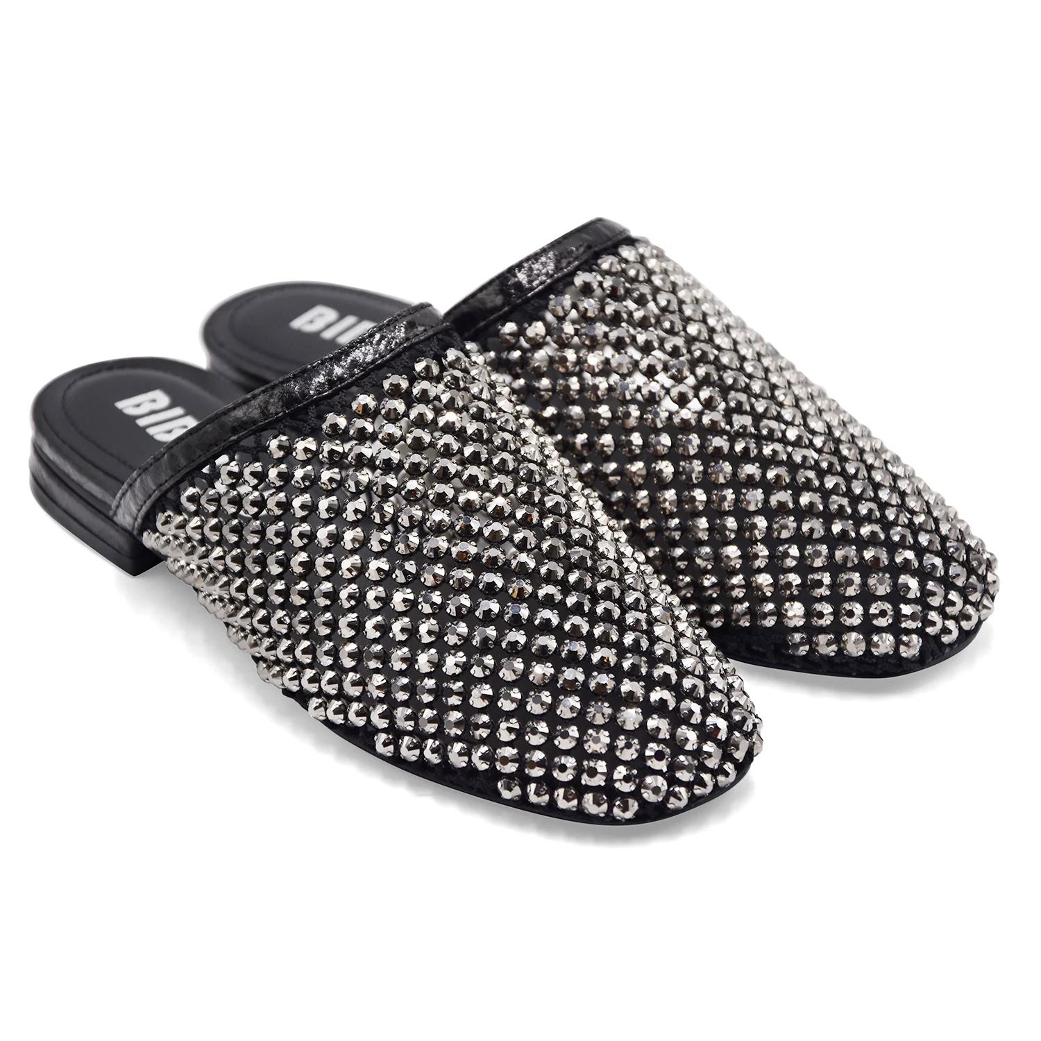 Sabot Bibi Lou Donna JAY MULE Nero Strass Nella Tomaia A Rete - Image 2
