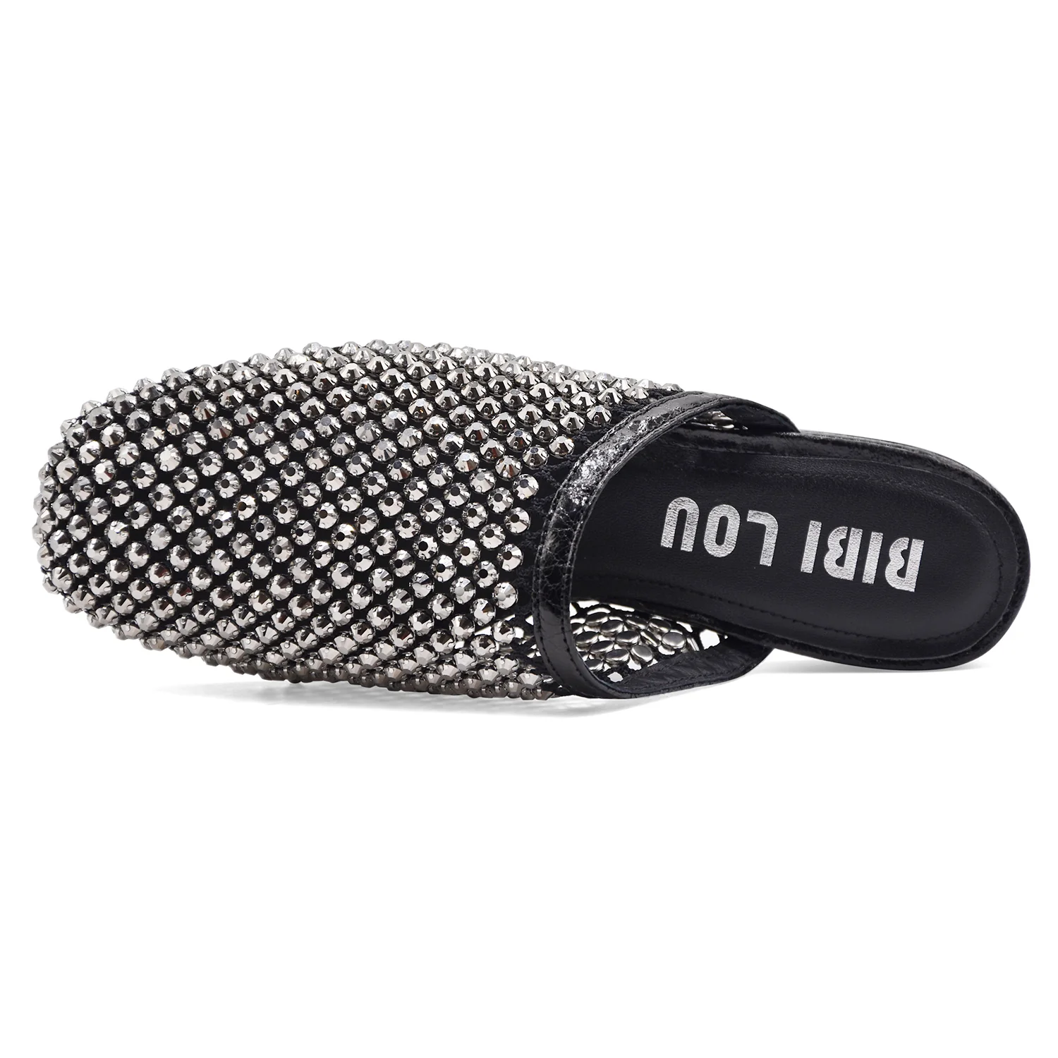 Sabot Bibi Lou Donna JAY MULE Nero Strass Nella Tomaia A Rete - Image 3