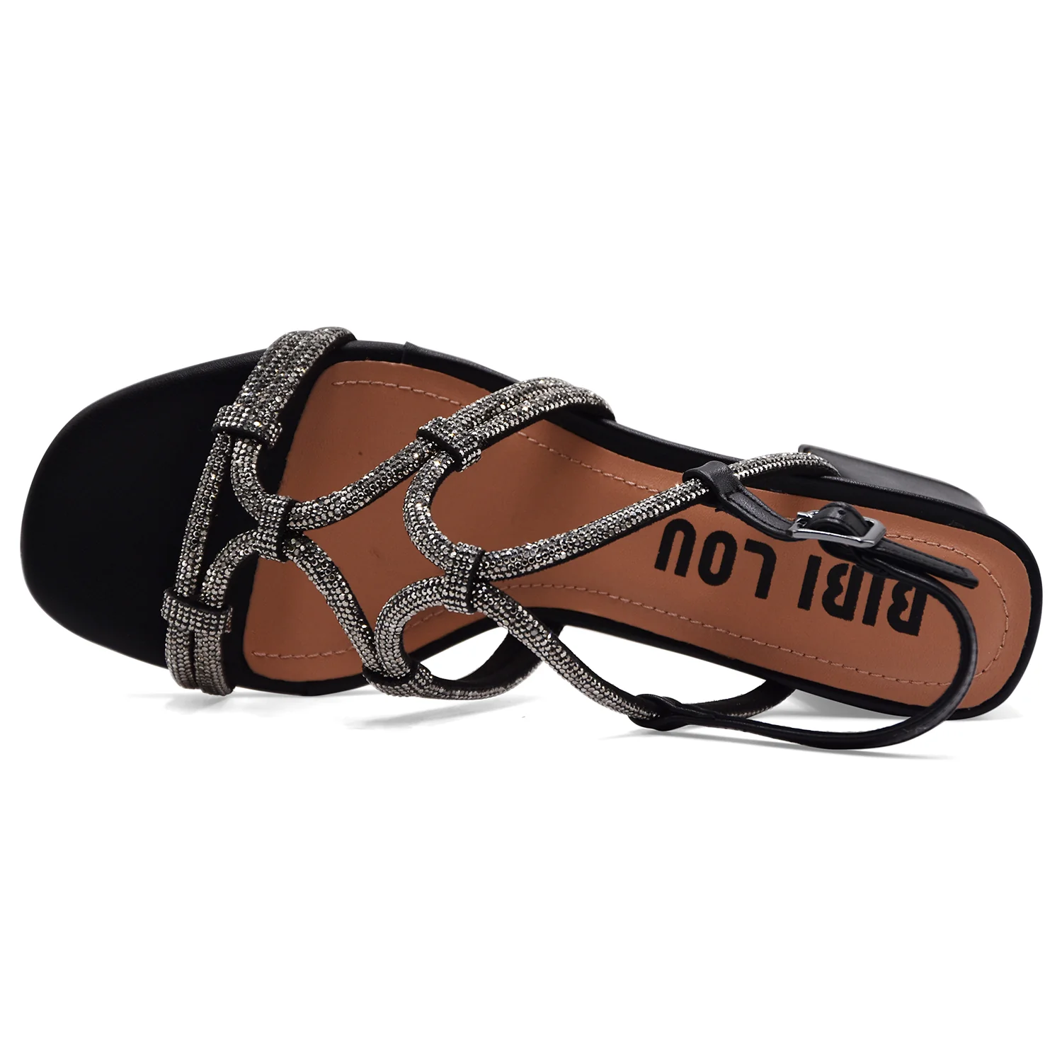 Sandali Bibi Lou QUAIL SANDAL Donna Nero Con Strass Applicati - Image 3
