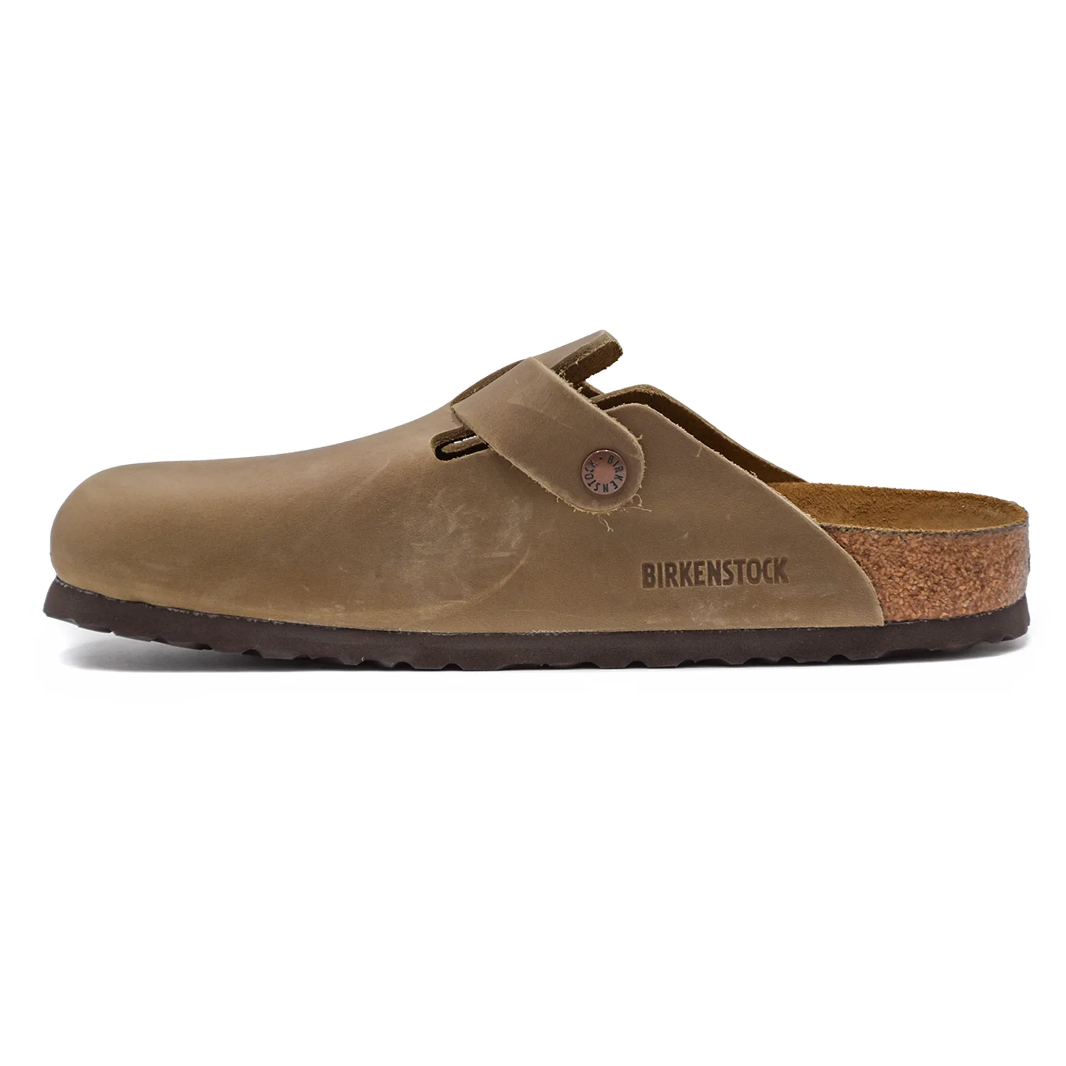 Birkenstock Sabot Boston Tabacco Brown Dal Finish Oliato Uomo - Image 3