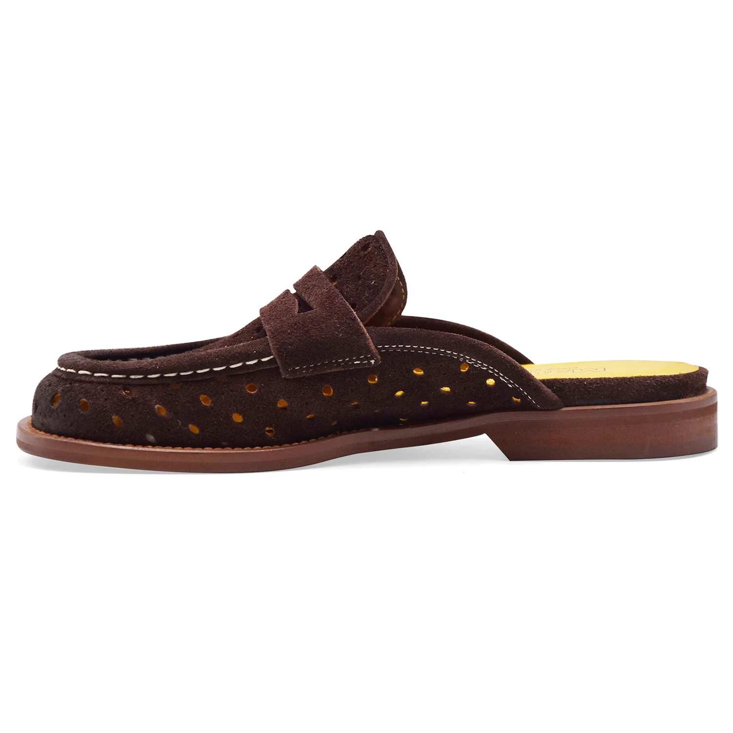 Sabot Mocassino Donna Mat:20 In Pelle Scamosciata Testa Moro - Image 4