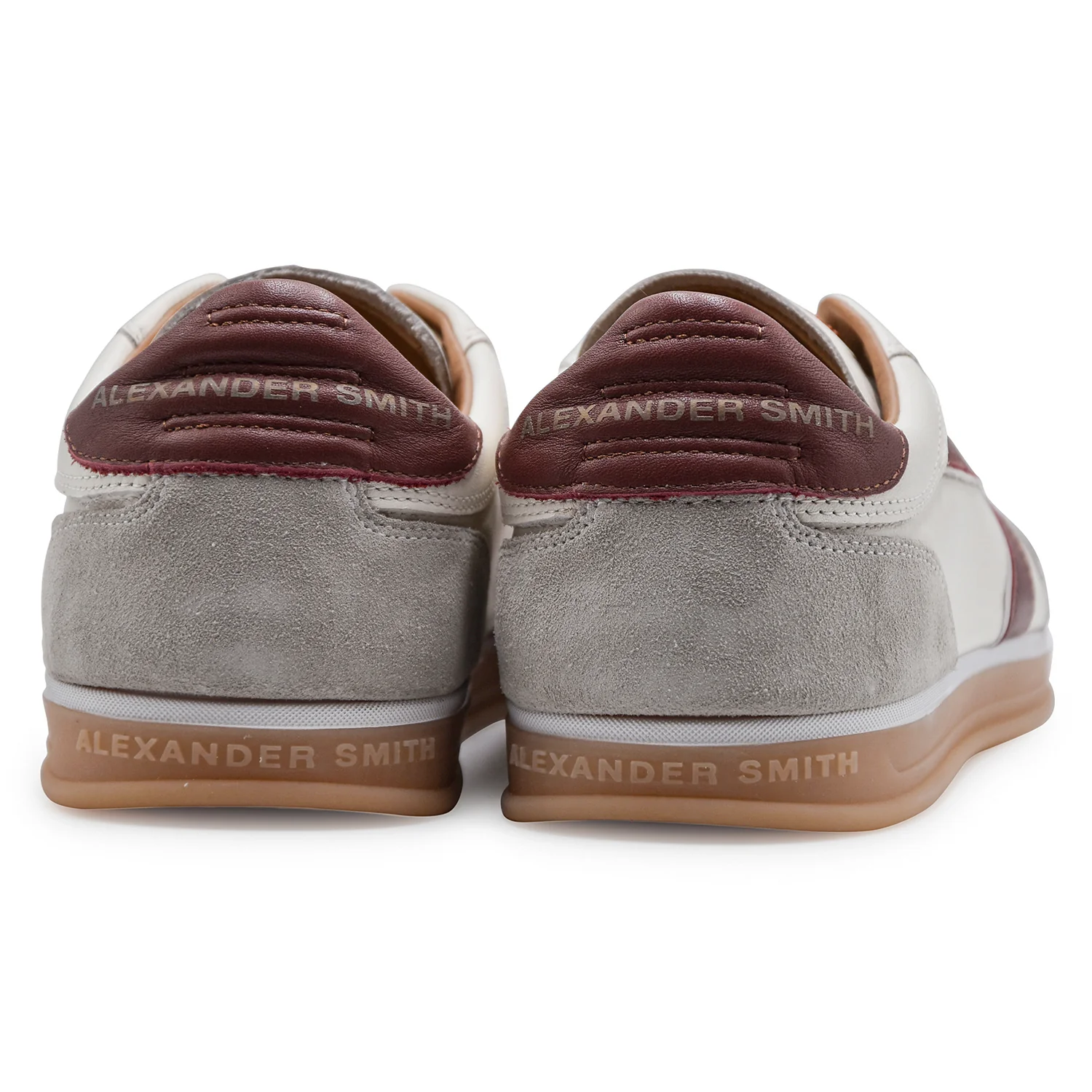 Sneakers Alexander Smith Uomo Thames Bianco Con Inserti Marrone - Image 5