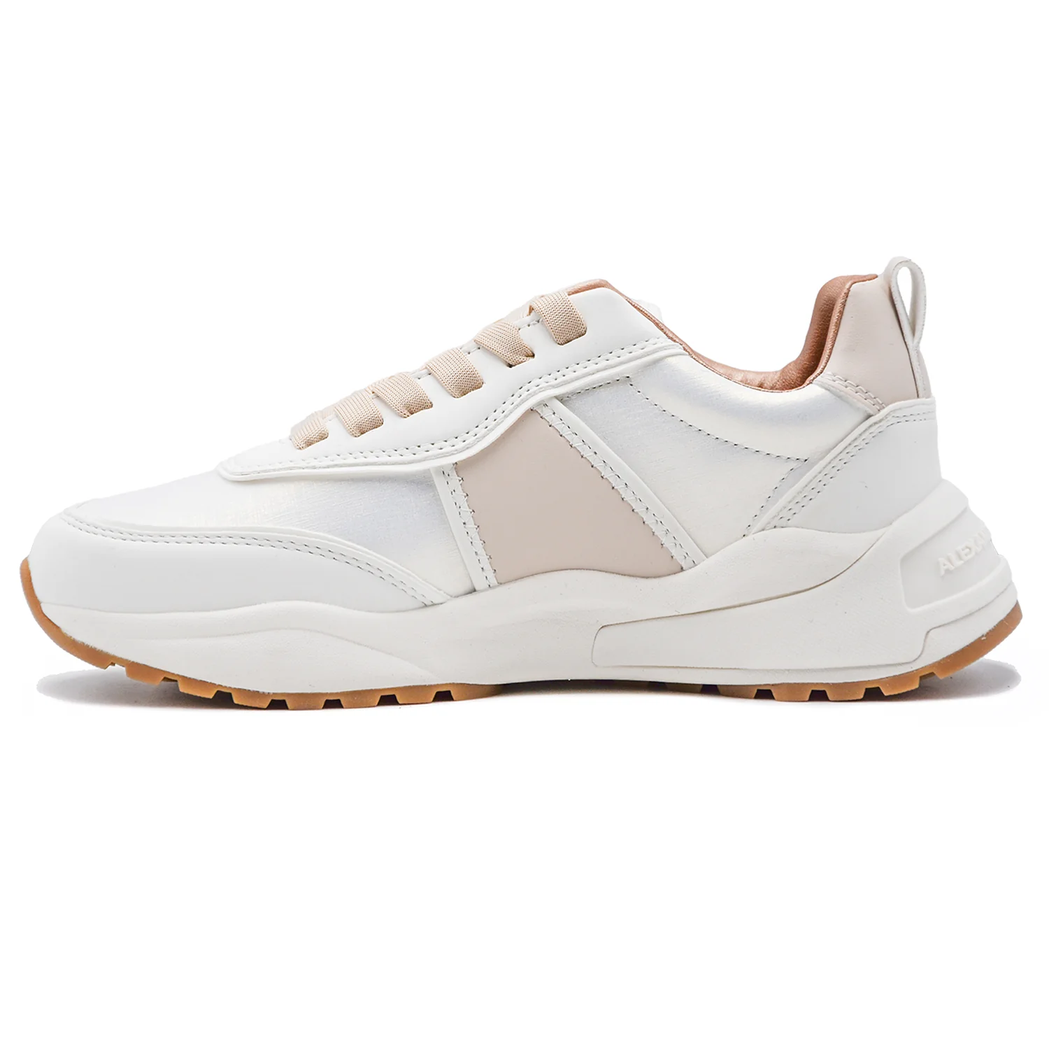 Sneakers Donna Alexander Smith Eco-Dover Bianco Rose Linee Casual - Image 3