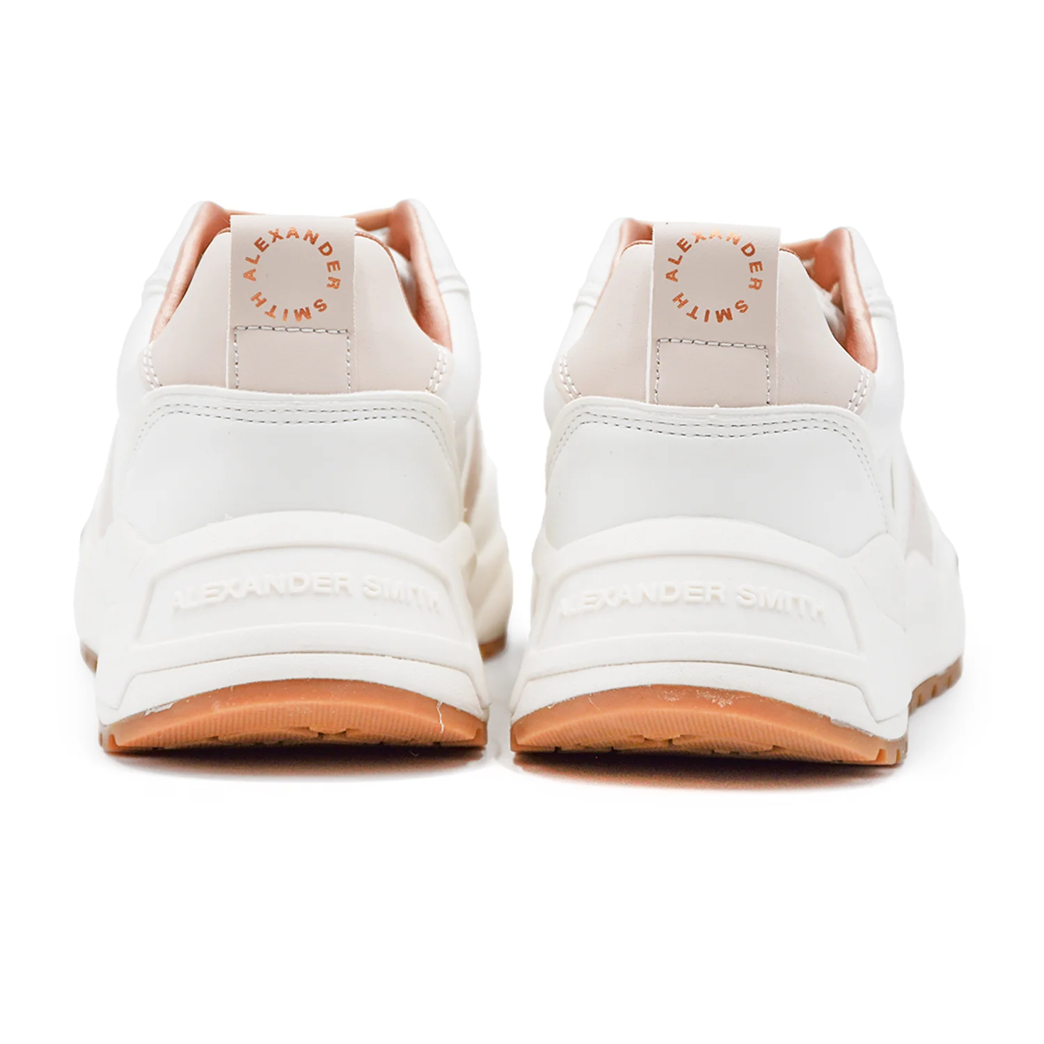 Sneakers Donna Alexander Smith Eco-Dover Bianco Rose Linee Casual - Image 4