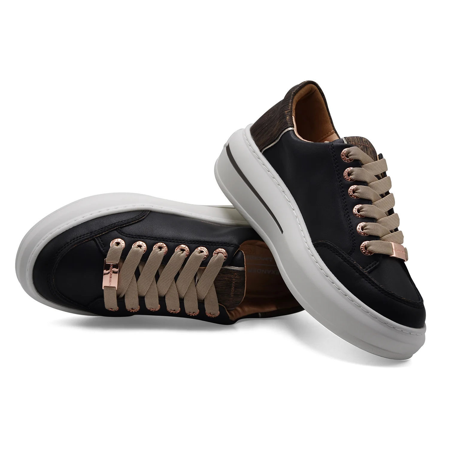 Sneakers Alexander Smith Lancaster Donna Nero Rame Black Copper - Image 5