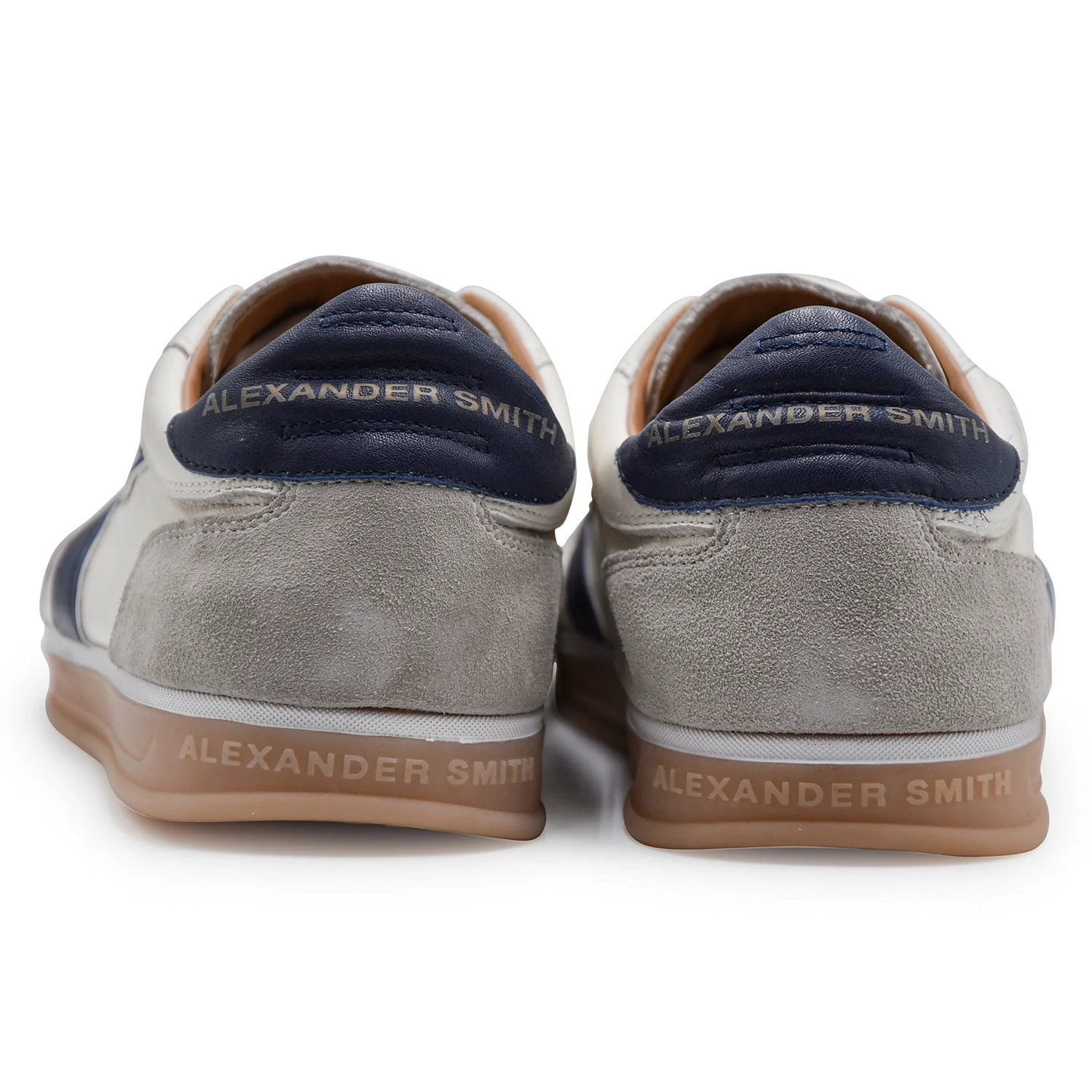 Sneakers Alexander Smith Uomo Thames Bianco Con Dettagli Blu - Image 4