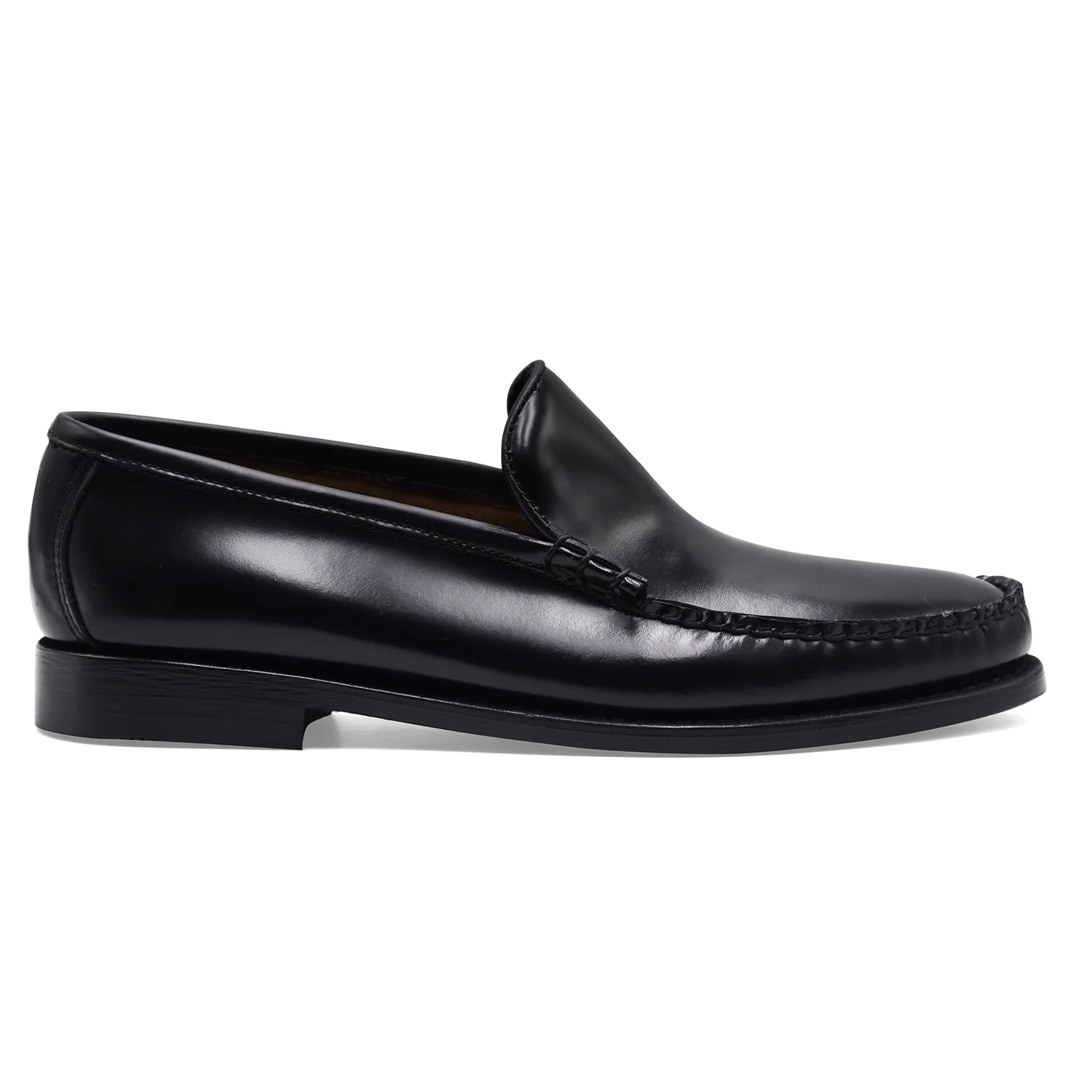 Mocassini Uomo G.H. BASS Weejuns Cobra Venetian Nero In Pelle