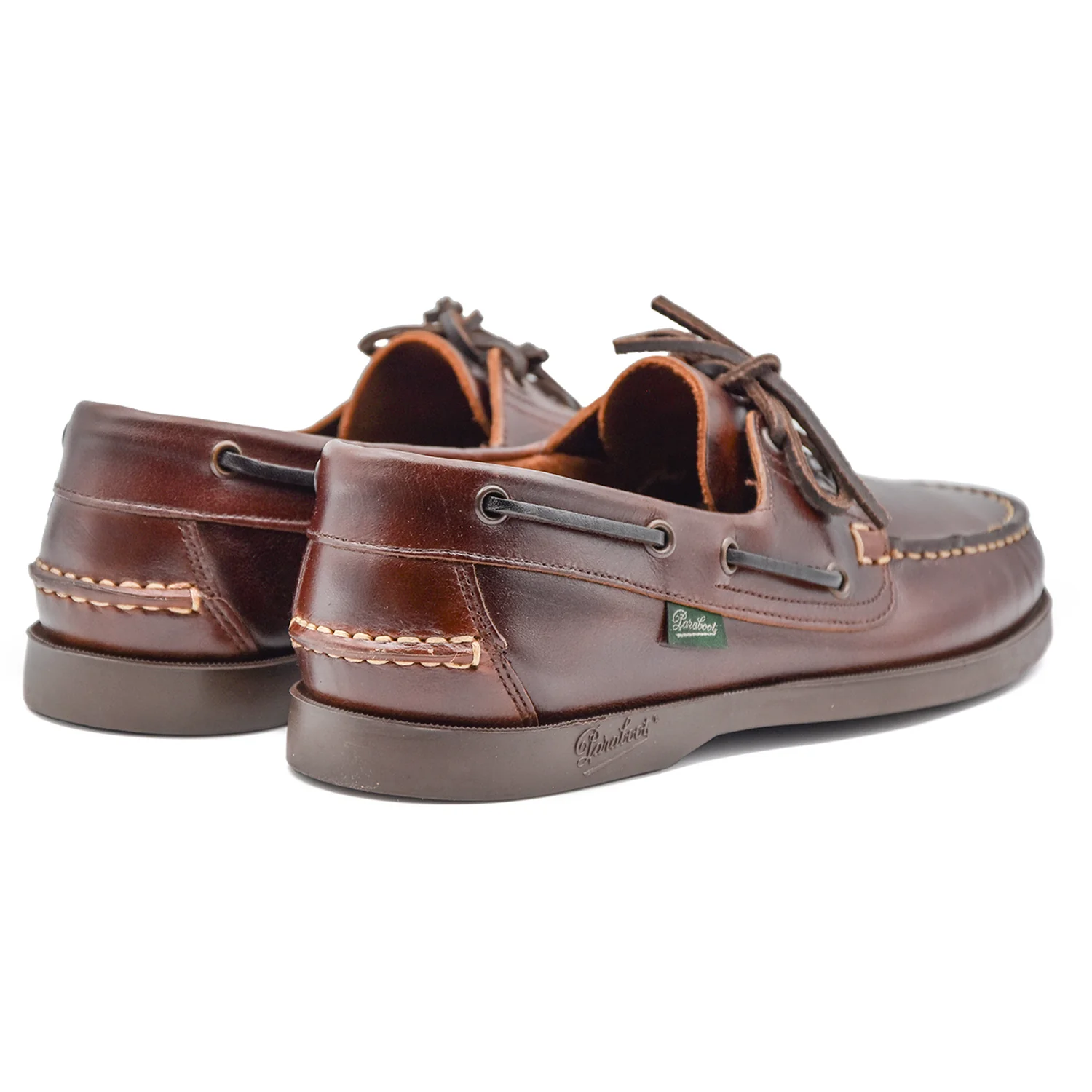 Scarpe Da Barca Paraboot Uomo Barth Stile Iconico Pelle Marrone - Image 3
