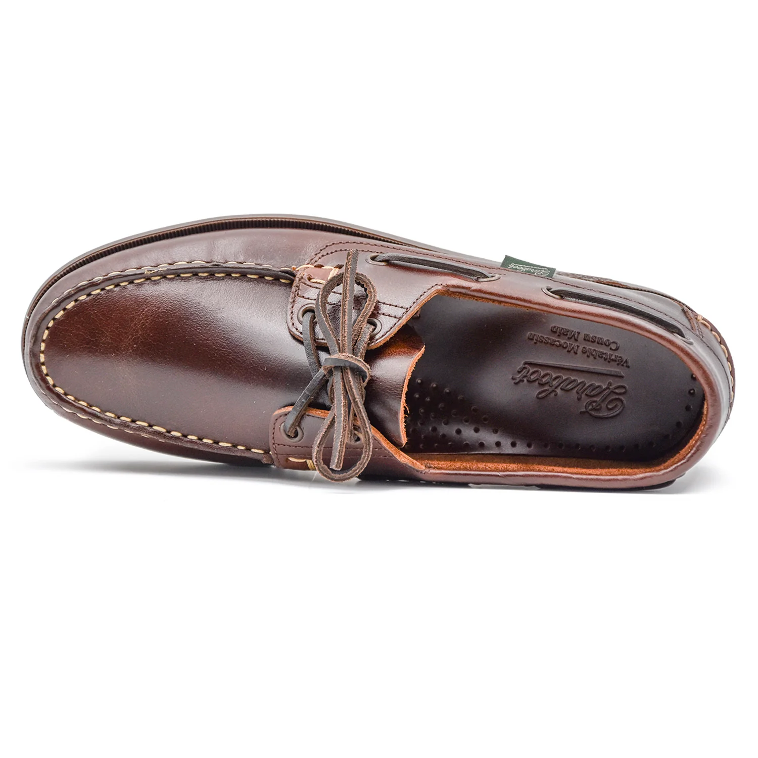Scarpe Da Barca Paraboot Uomo Barth Stile Iconico Pelle Marrone - Image 5