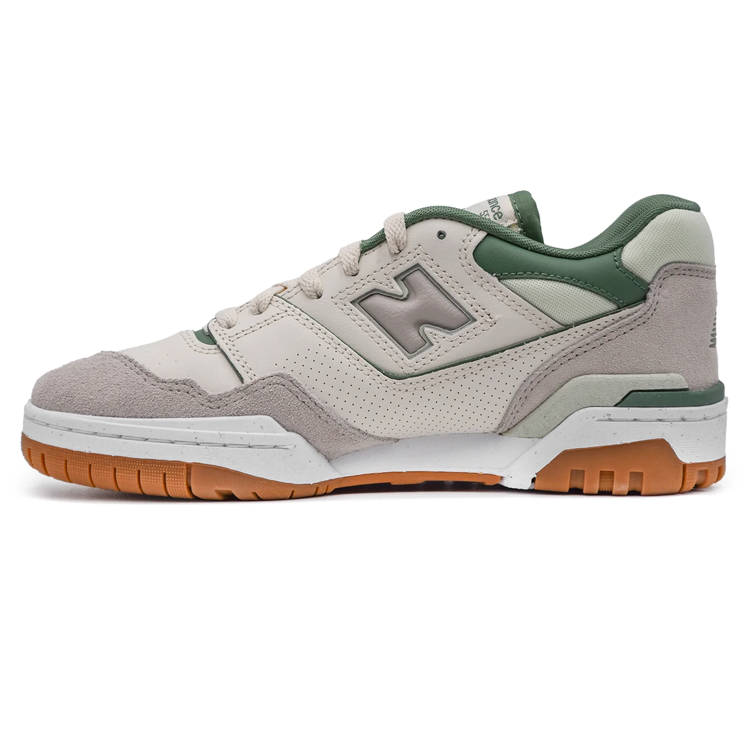 New Balance Sneakers 550HK Bianco Verde Design Linea Pulita Donna - Image 3