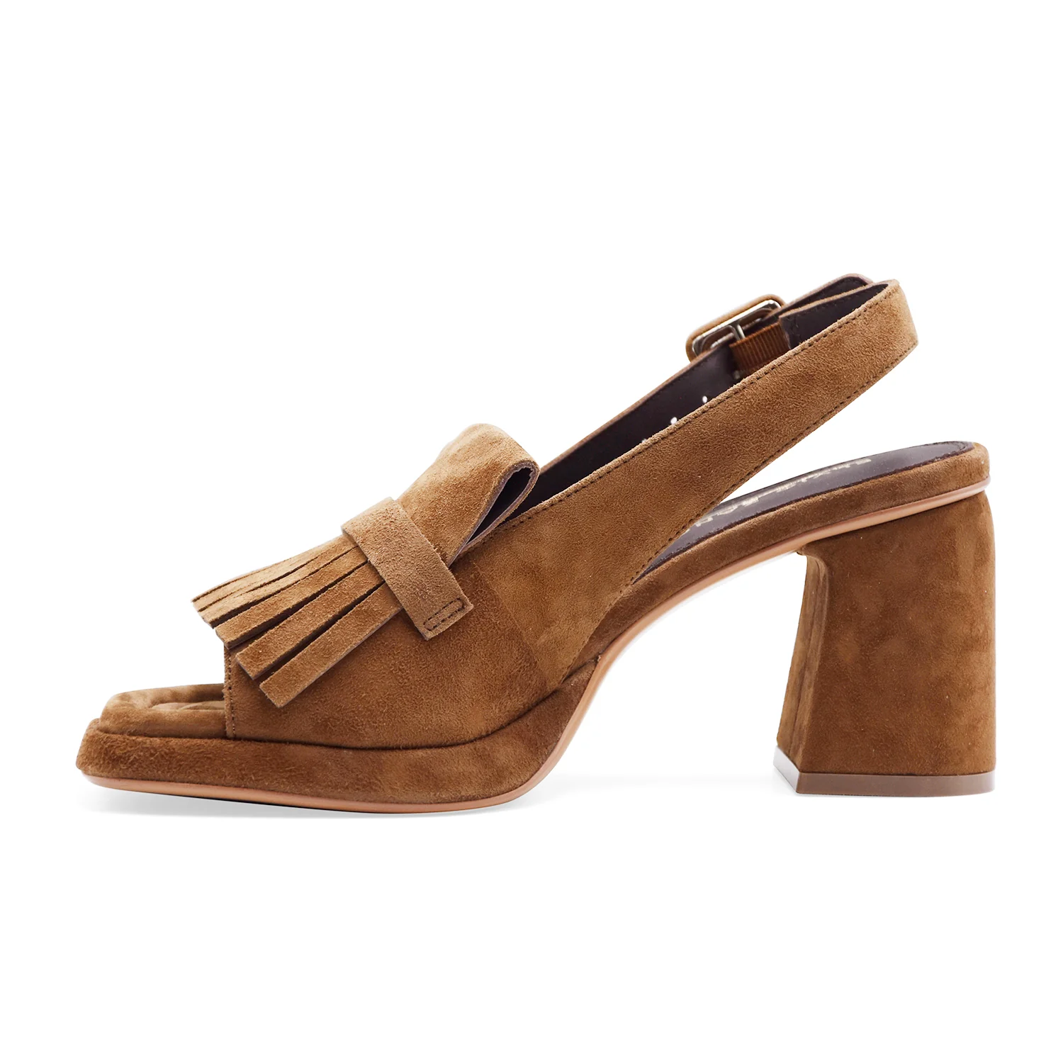 Sandali Elvio Zanon Donna BN5203X In Pelle Scamosciata Tabacco - Image 3