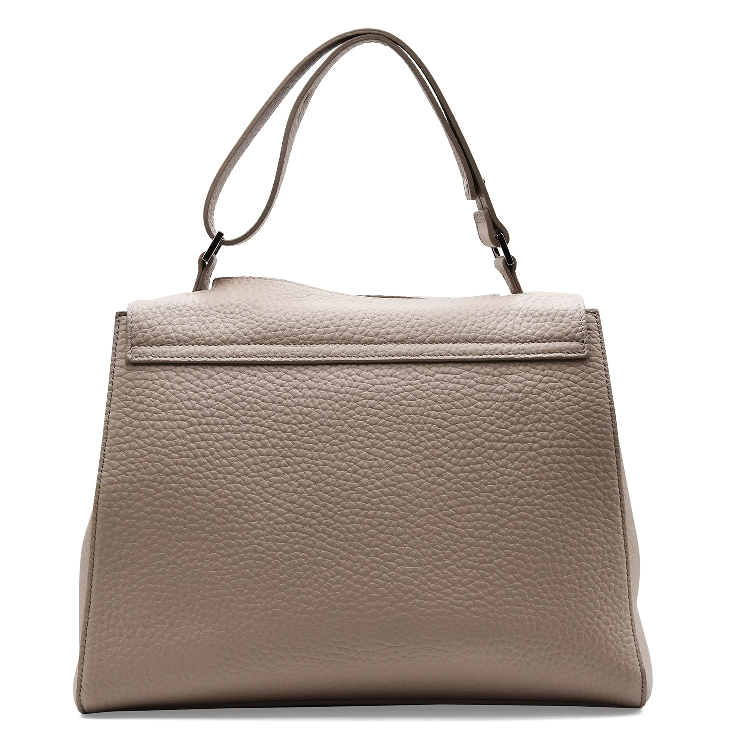 Borsa Orciani Sveva Soft Media In Pelle Sabbia Design Iconico - Image 3