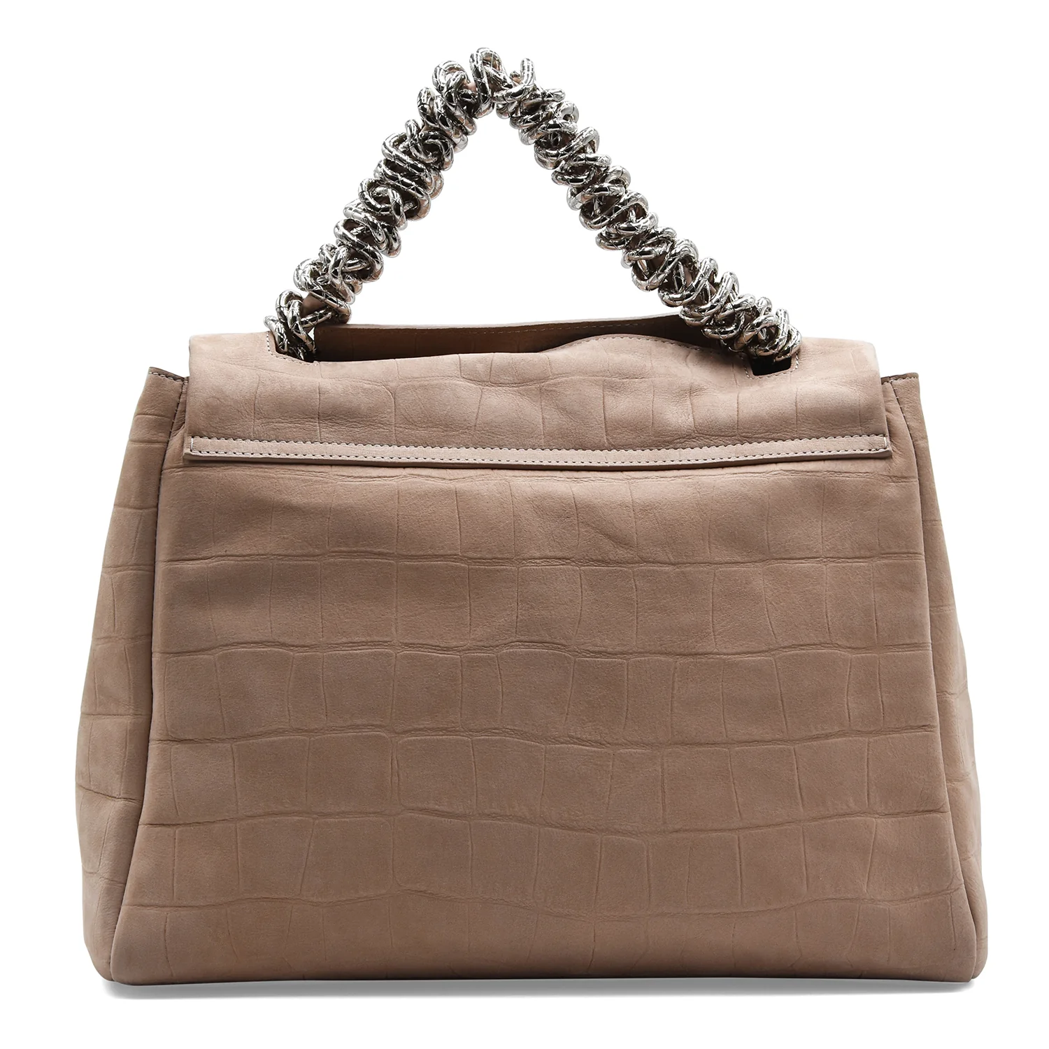 Borsa Orciani Sveva Twilight Midi Biscotto Nabuk Stampa Cocco - Image 3