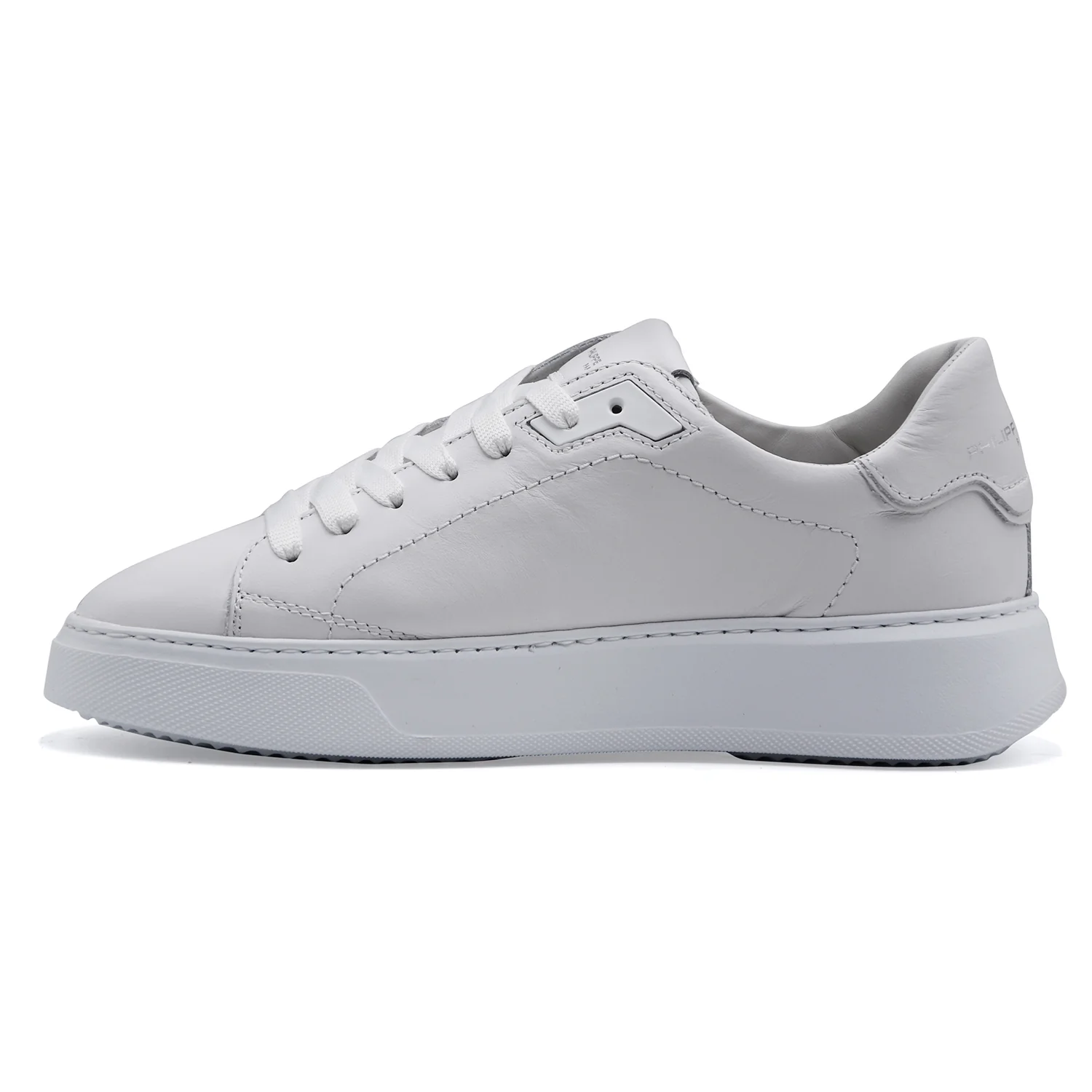 Sneakers Donna Philippe Model TEMPLE LOW In Vera Pelle Bianca - Image 4