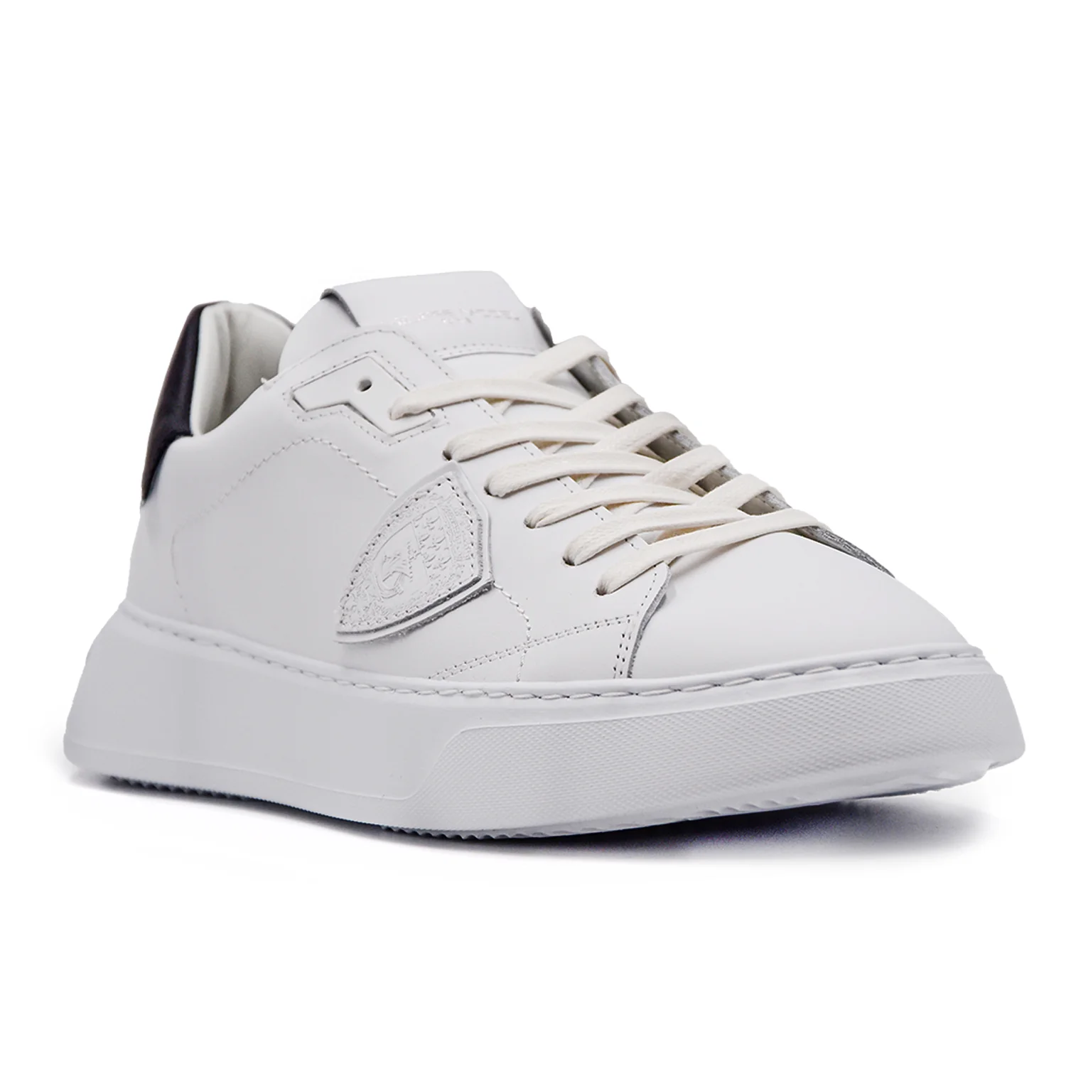 Philippe Model Sneakers Uomo Temple Vau Bianco Inserto Specchio - Image 5