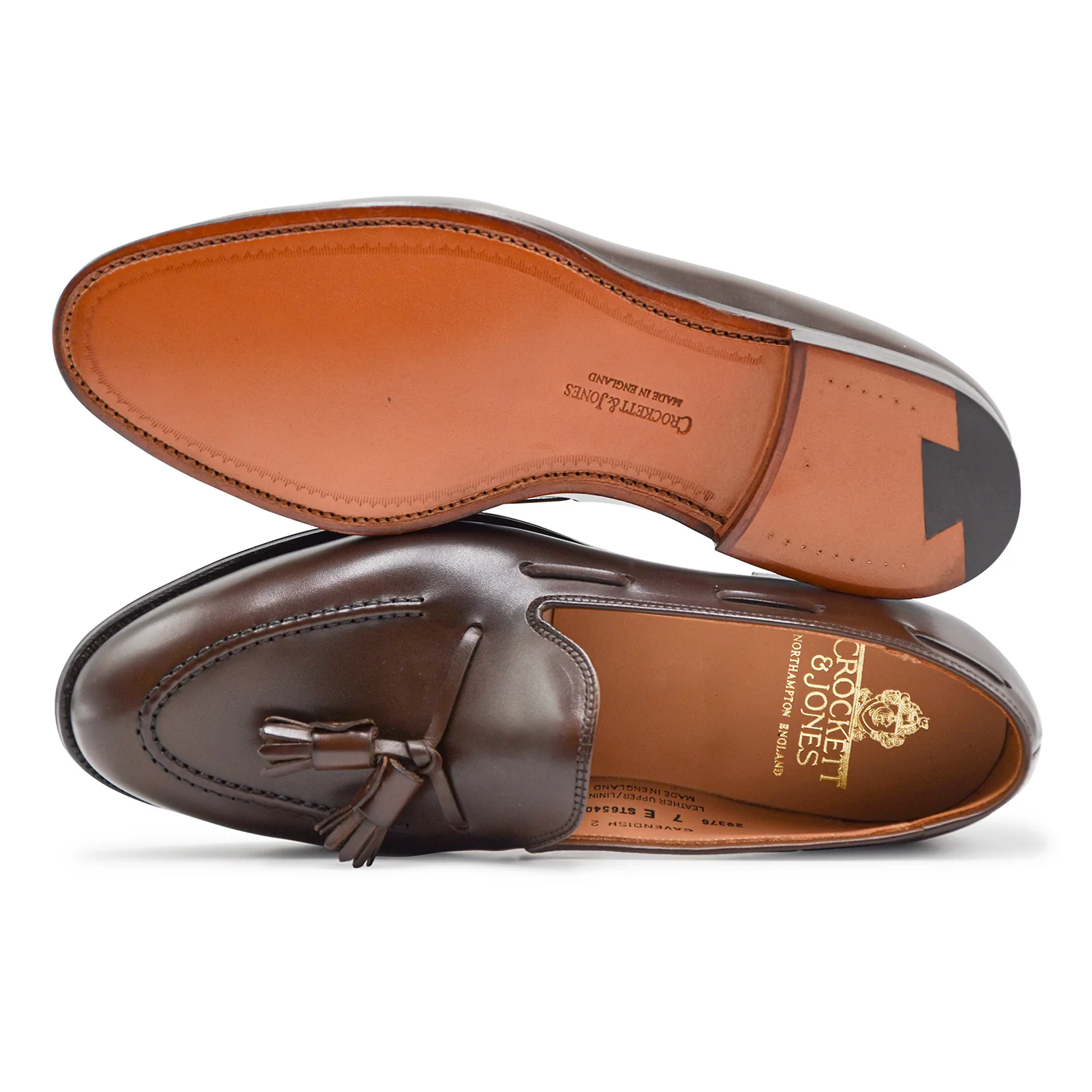 Mocassini Crockett & Jones Cavendish Dark Brown Burnished Calf - Image 3