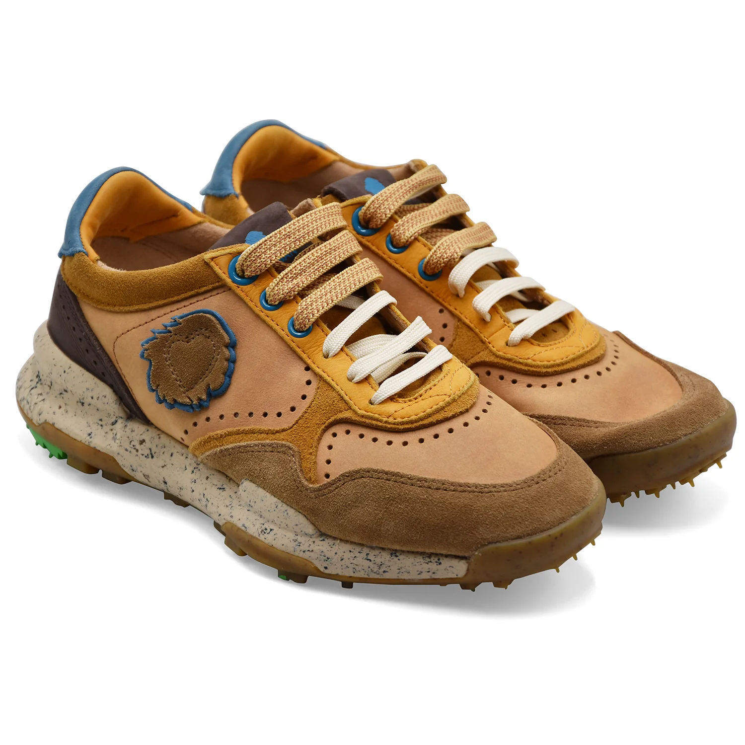 Sneakers Satorisan Uomo Chacrona Giallo Vera Pelle Scamosciata - Image 2
