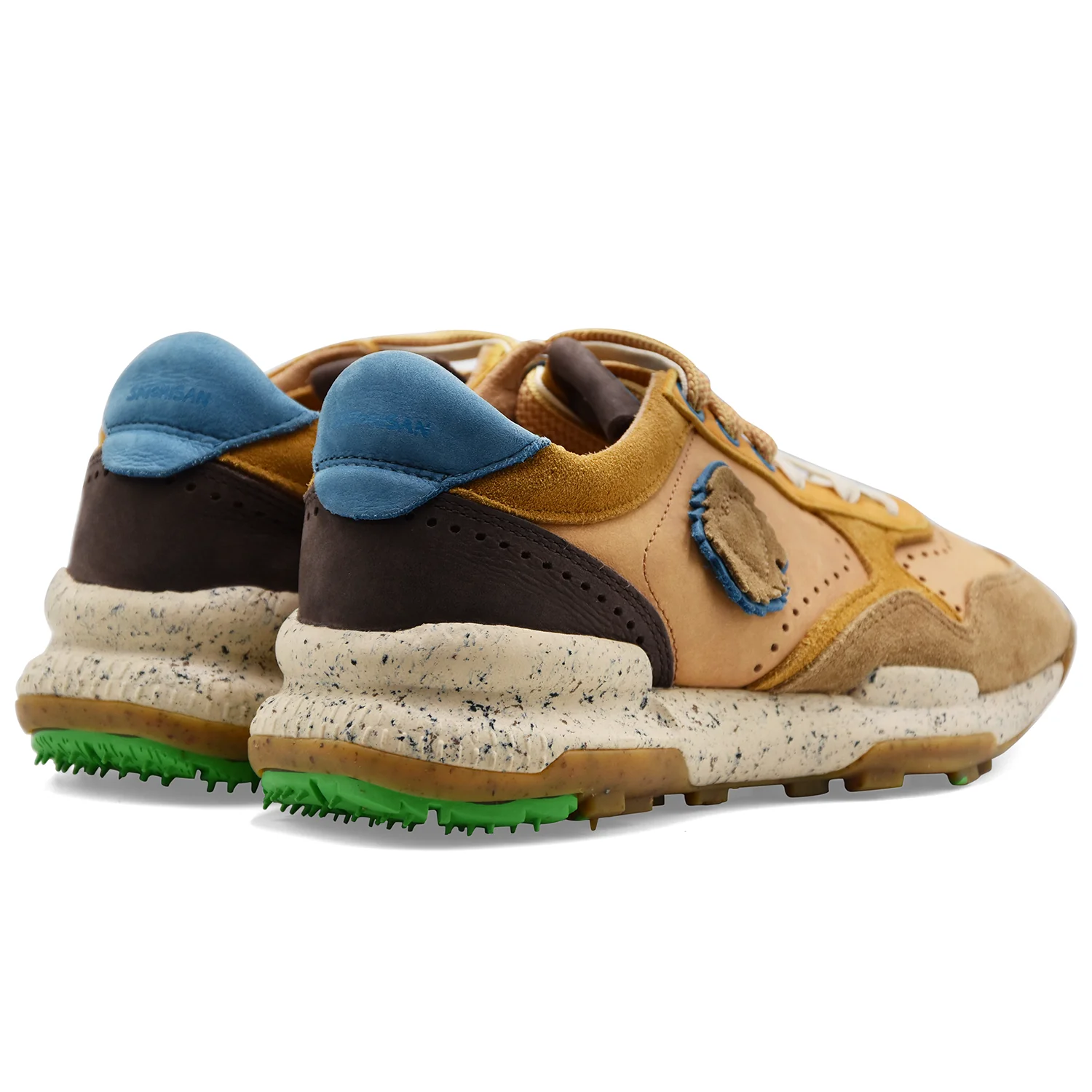 Sneakers Satorisan Uomo Chacrona Giallo Vera Pelle Scamosciata - Image 3