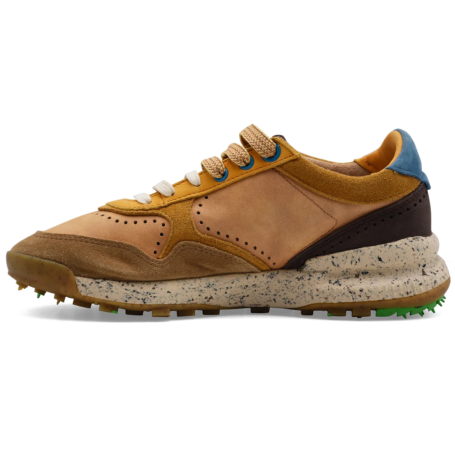 Sneakers Satorisan Uomo Chacrona Giallo Vera Pelle Scamosciata - Image 4