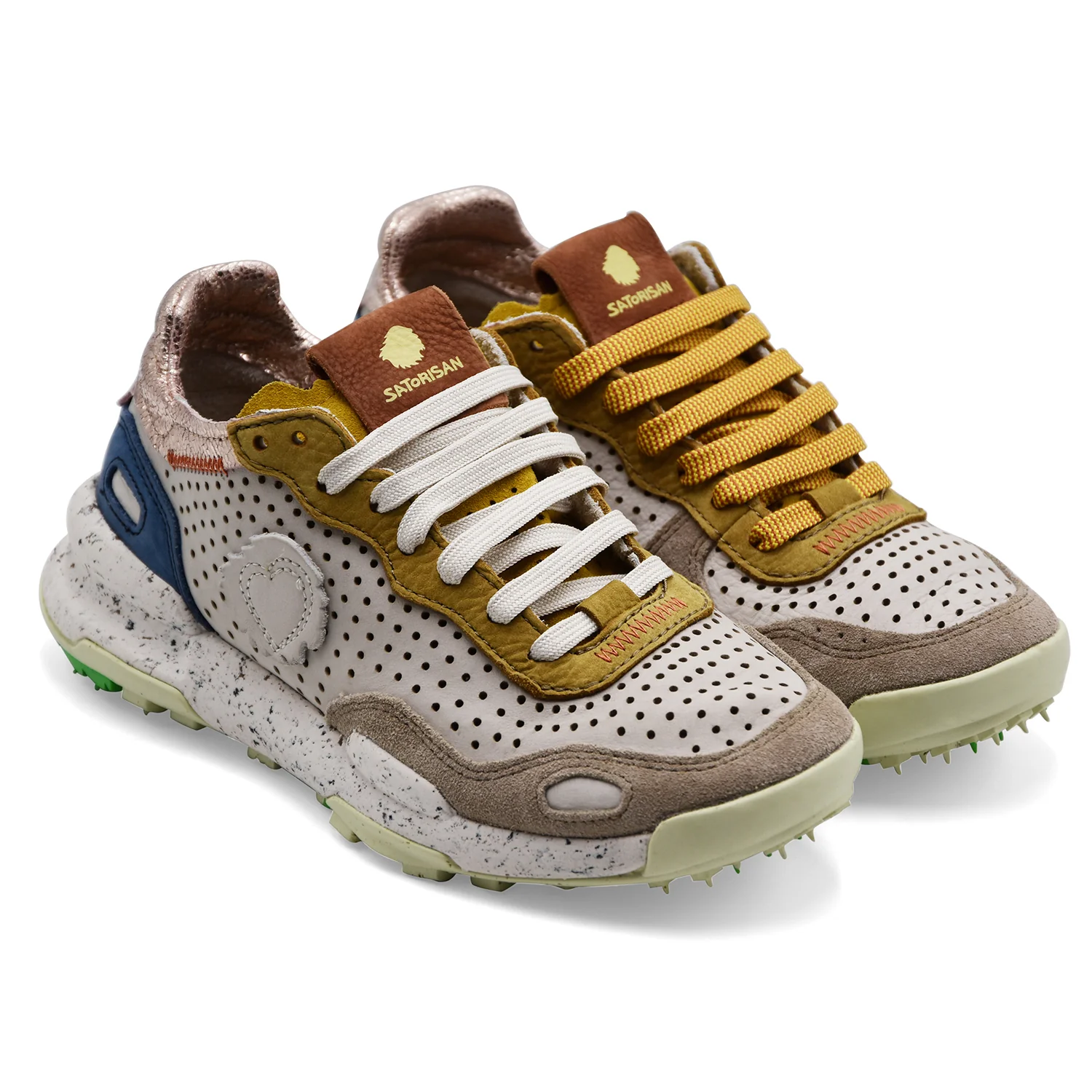 Satorisan Sneakers Da Donna Chacrona Pelle Traforata Multicolor - Image 2