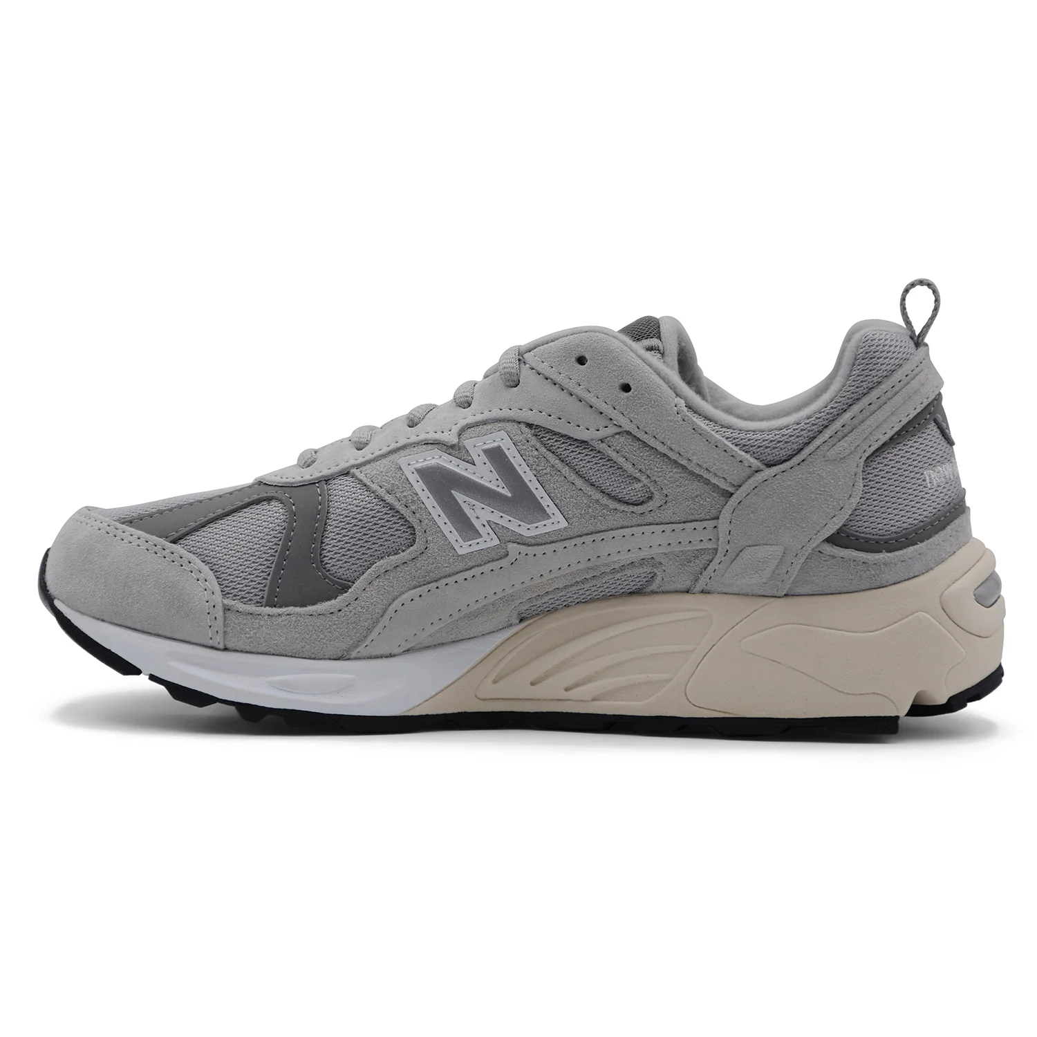 Sneakers New Balance 878 Uomo Suede Mesh Grigio Suola ABZORB - Image 3